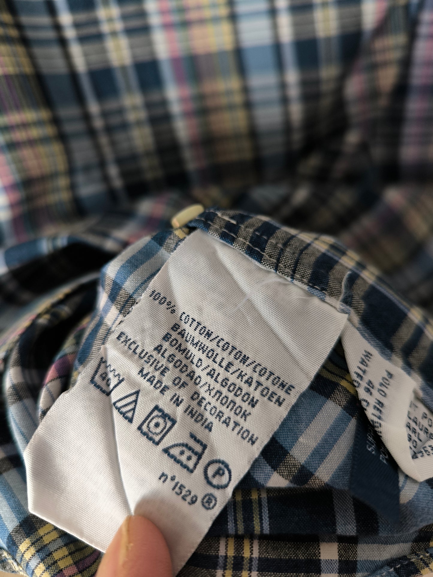 Camicia check Polo Ralph Lauren azzurra