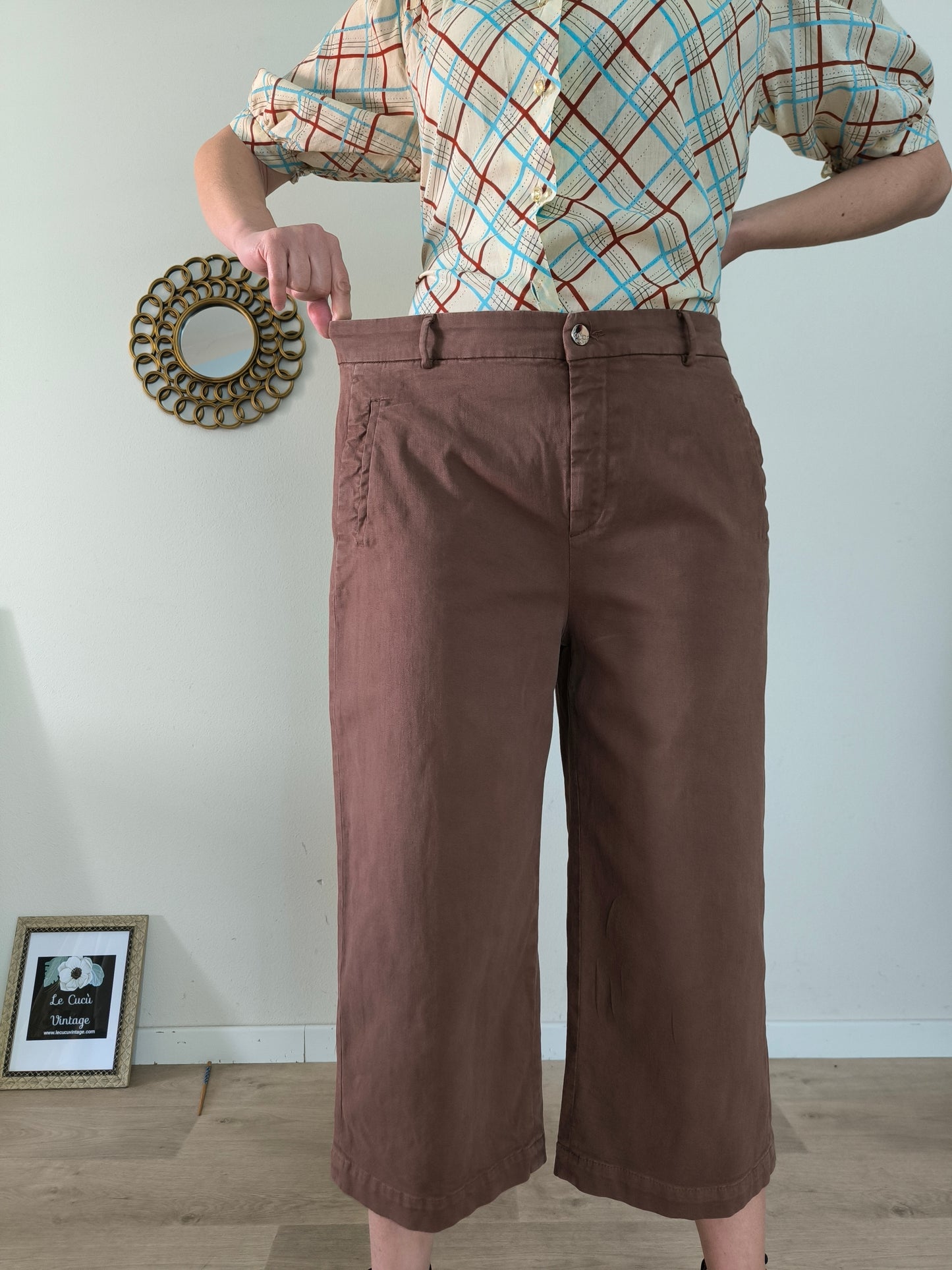 Pantalone palazzo cropped Kaos