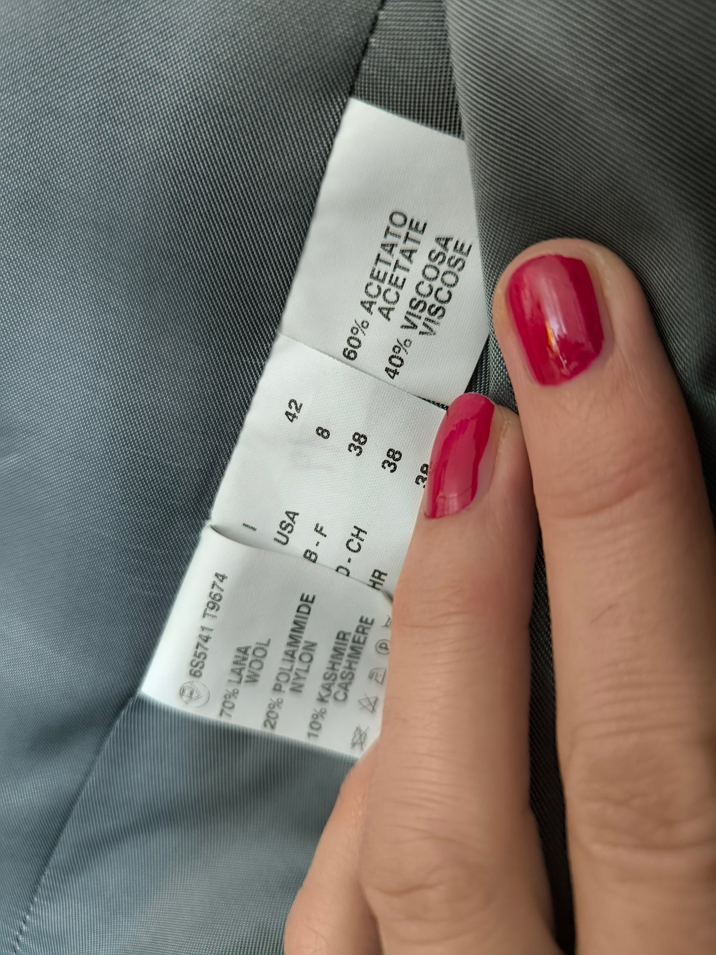 Blazer Jean Louis Scherrer grigio gessato