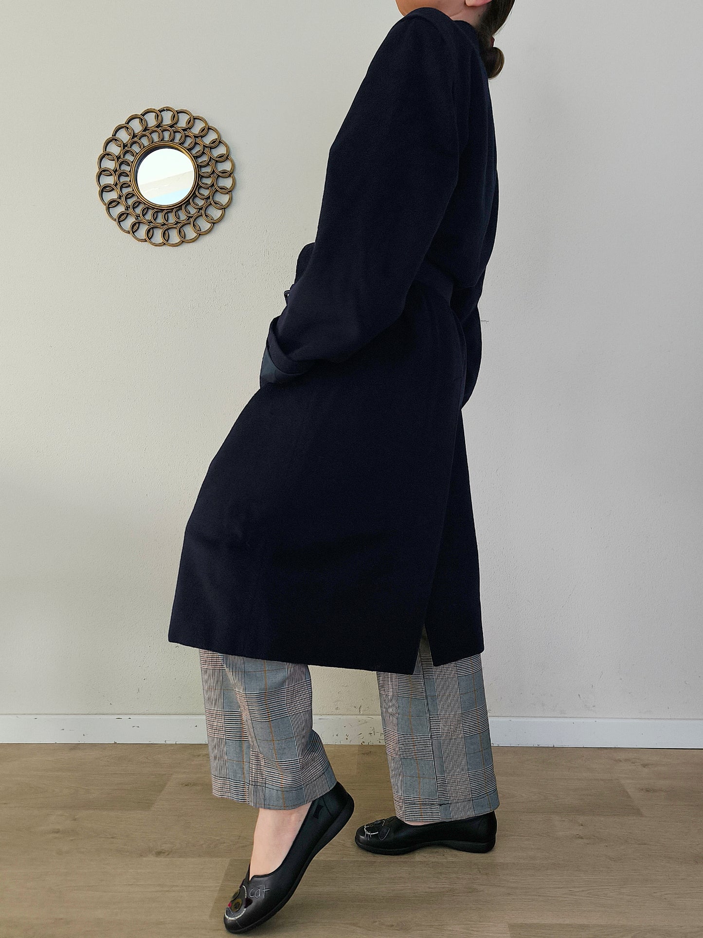 Herno cappotto lana e cashmere blu
