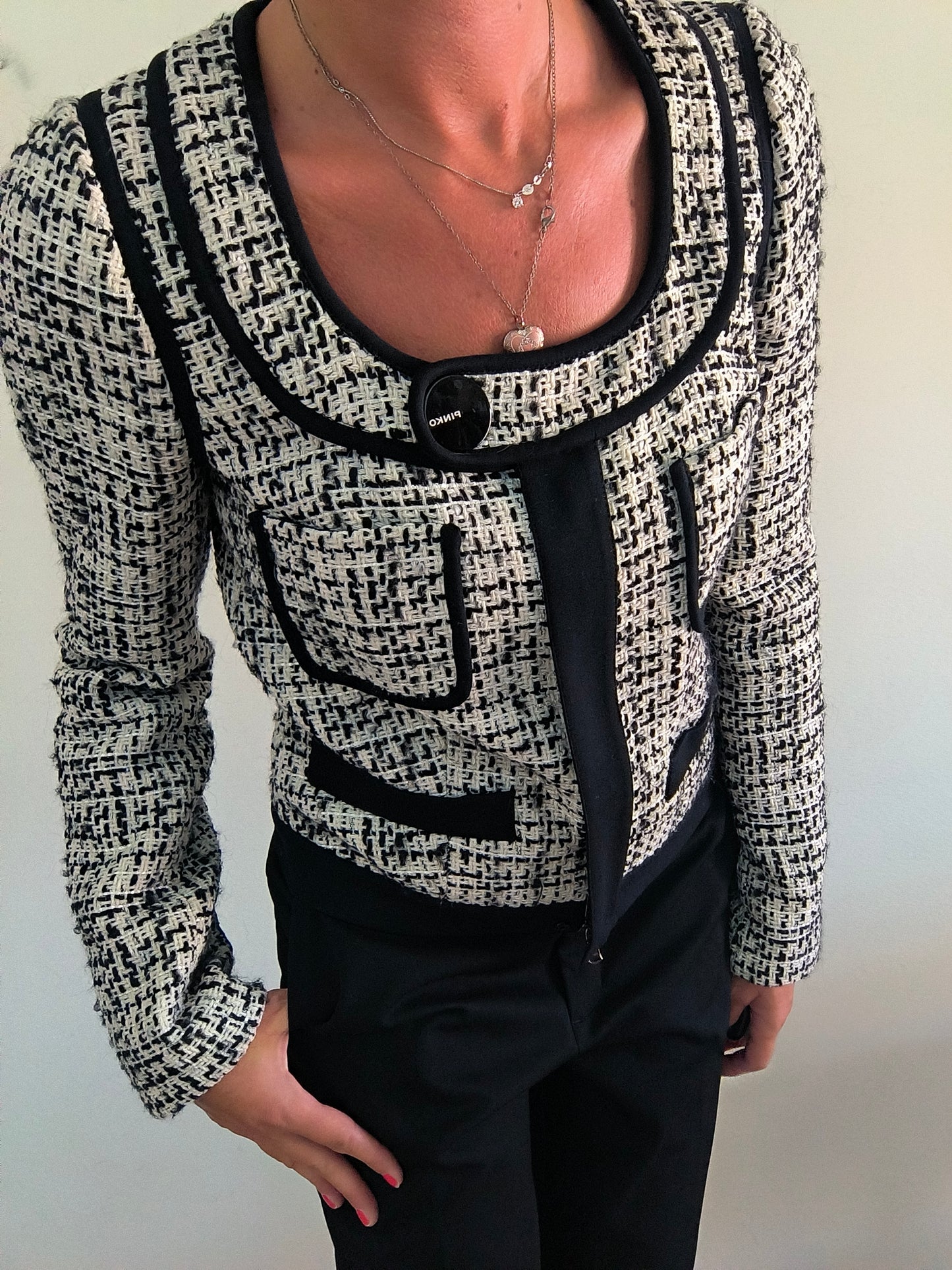 Giacca Pinko in lana bouclé