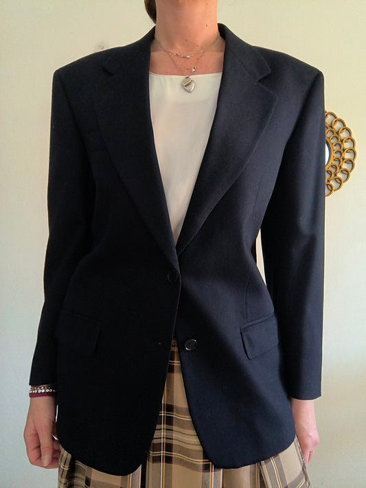 Blazer blu notte pura lana di Lessona tg 46