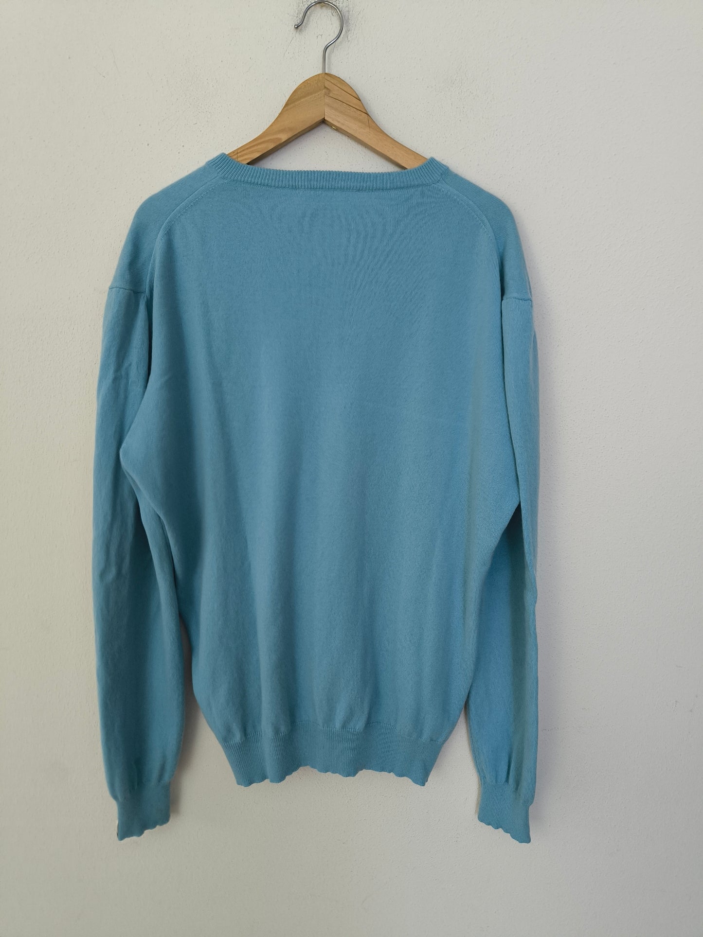Maglione cashmere celeste tg 56