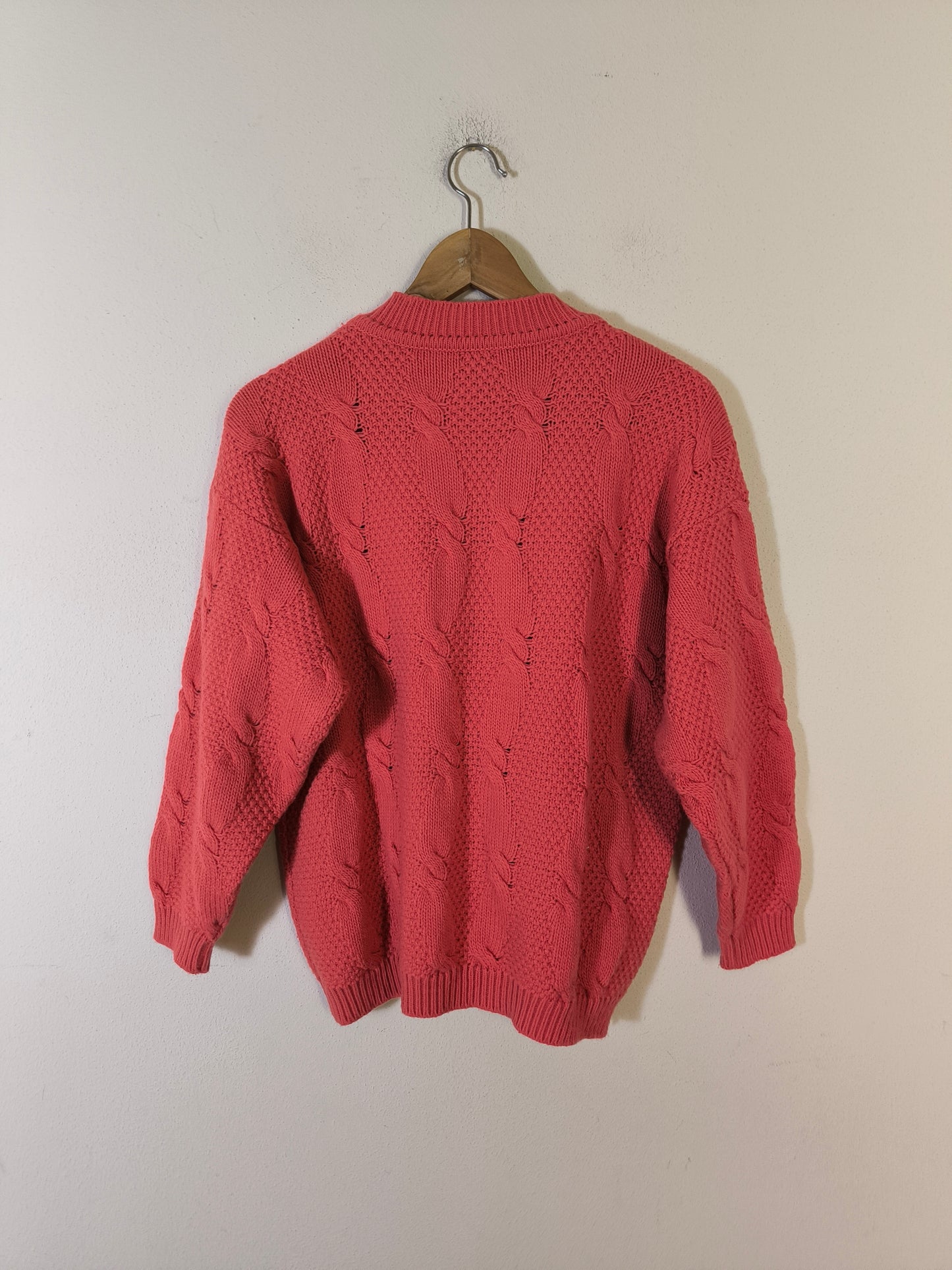 Maglione vintage con ricamo floreale