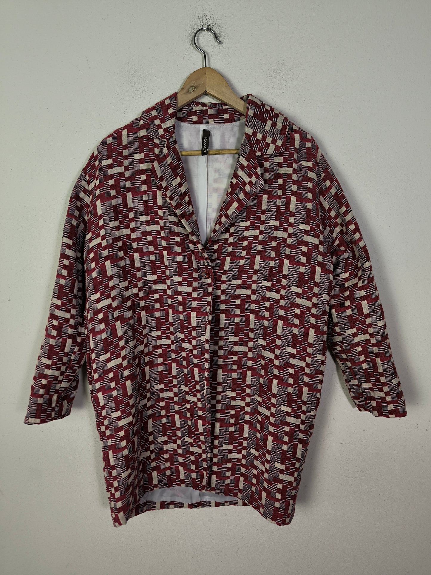 Kimono mattoncini rosso bianco