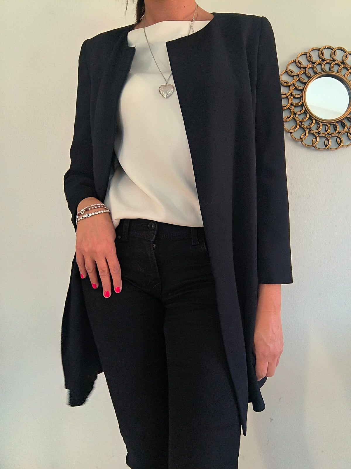 Blazer lungo Marella nero