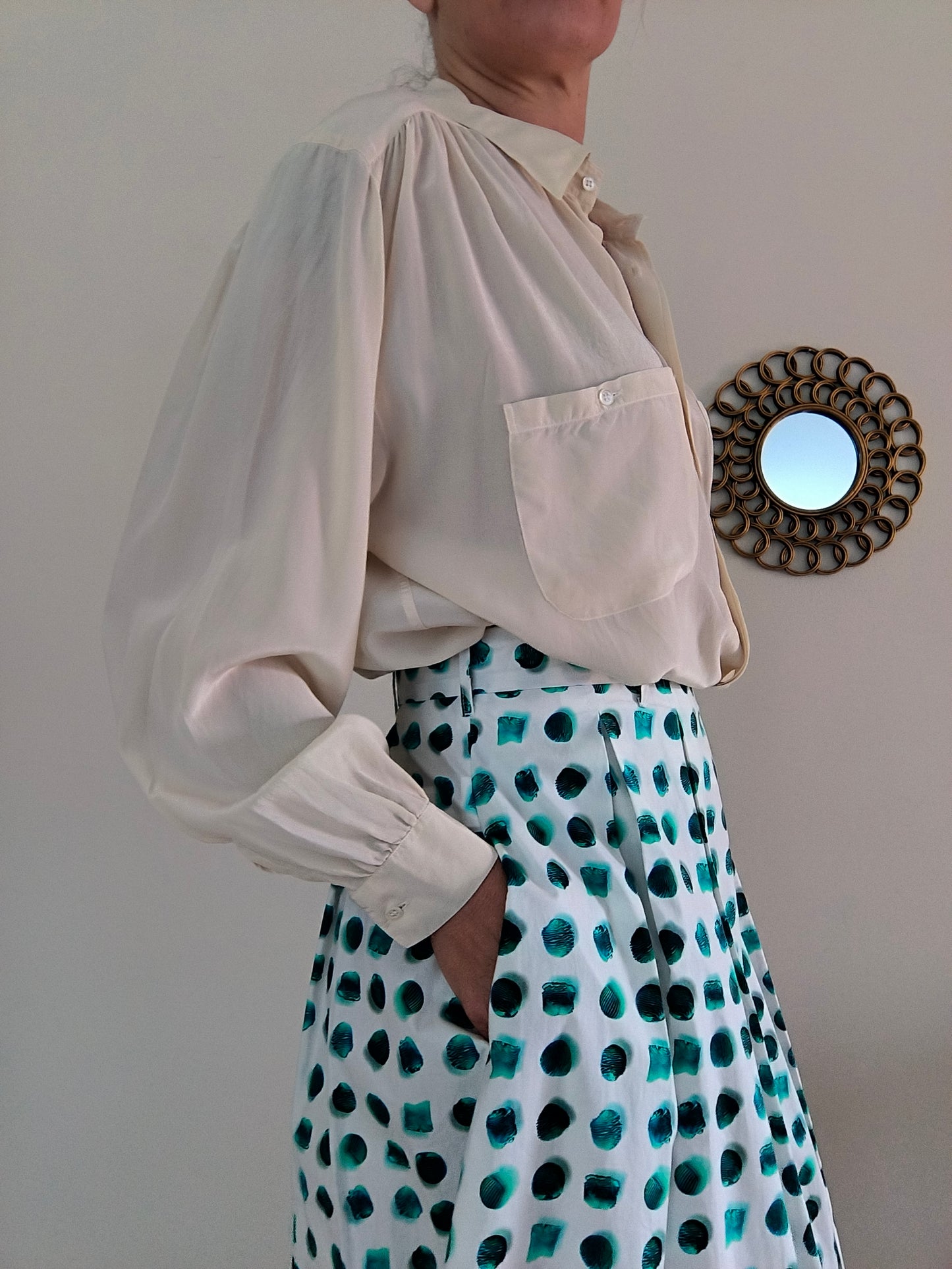 Camicetta vintage pura seta