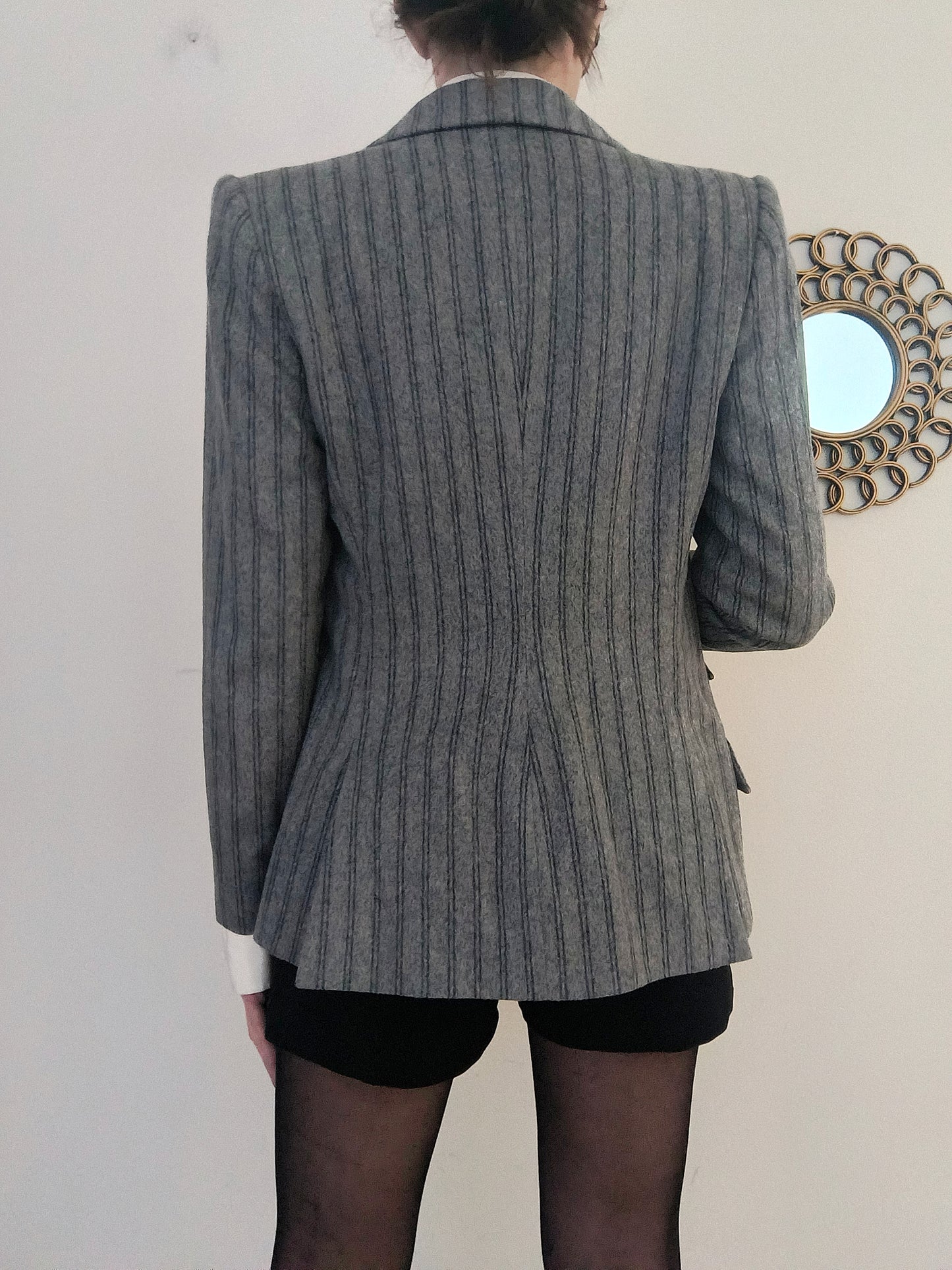 Blazer Jean Louis Scherrer grigio gessato