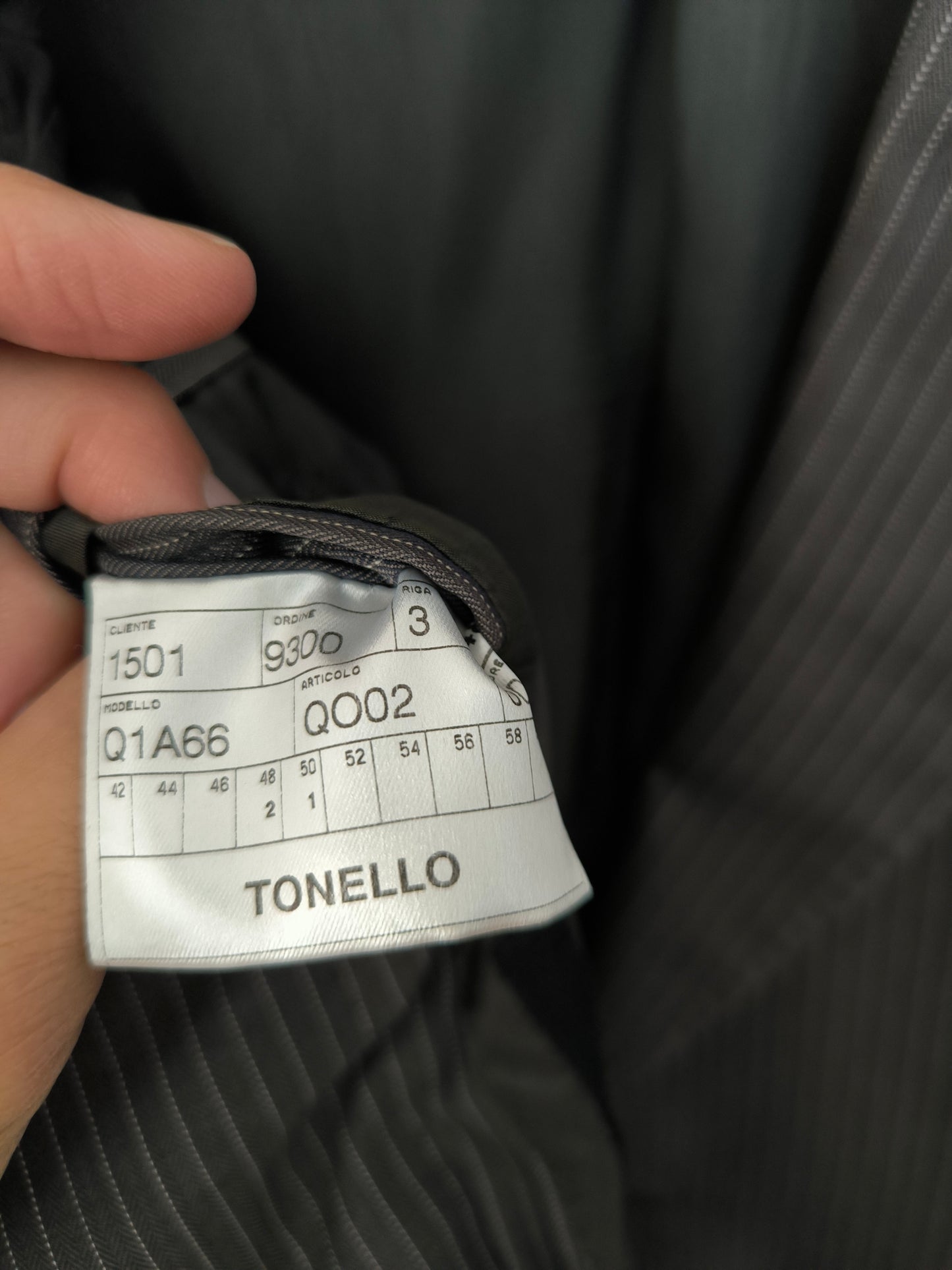 Blazer Tonello cotone/seta gessato grigio tg 48