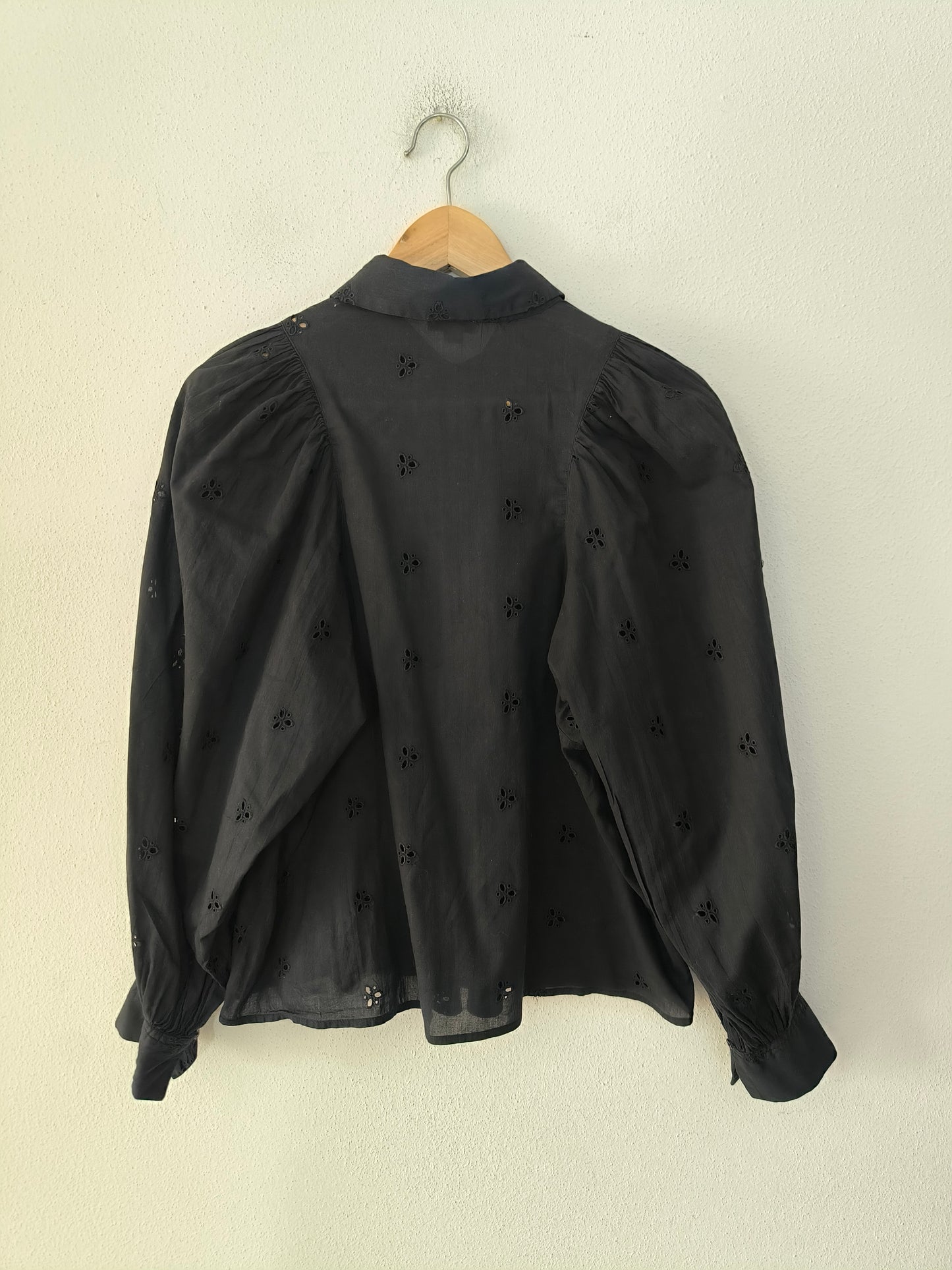 Camicetta Baby Angel in san gallo nera