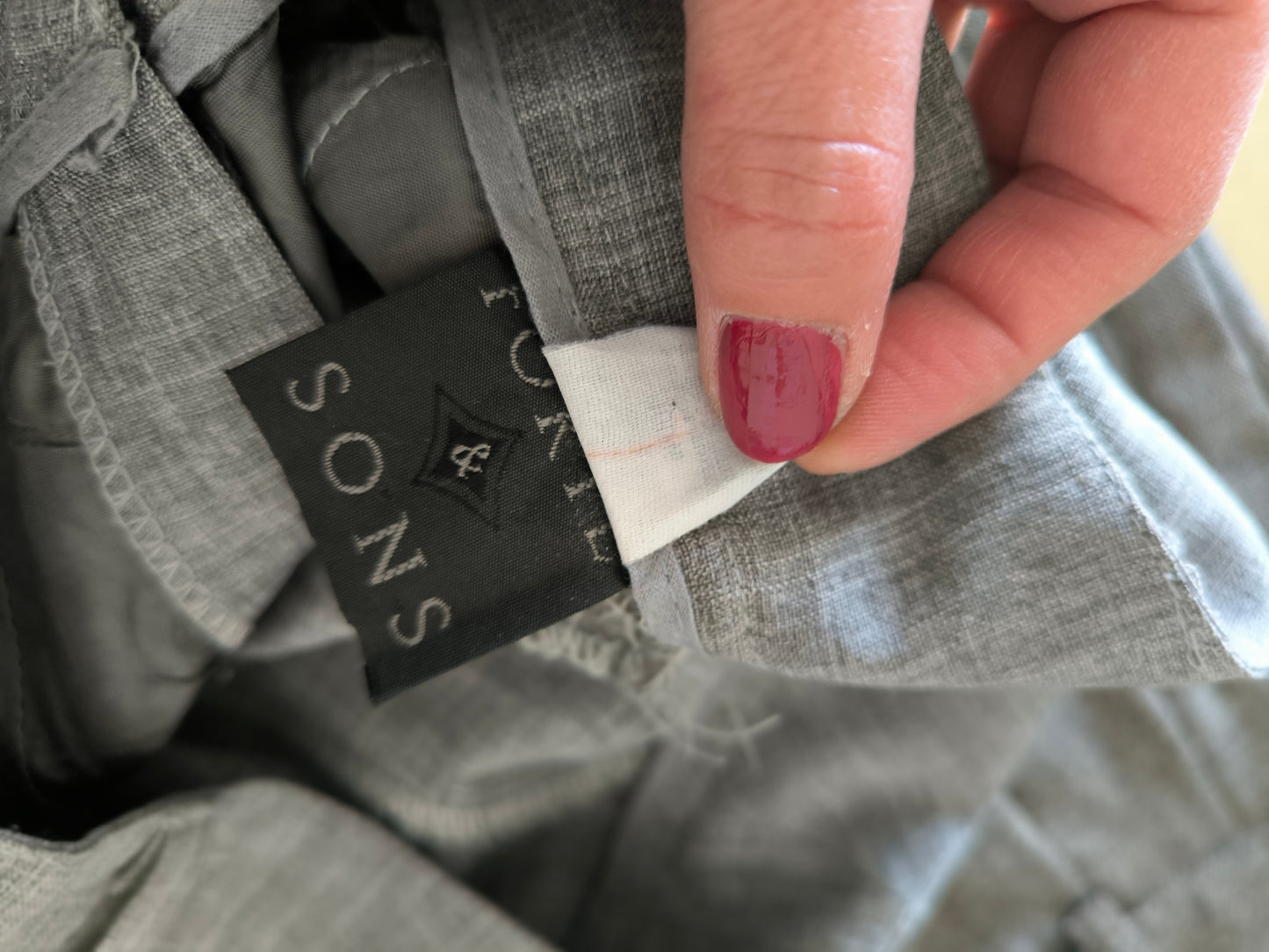 Pantalone ampio grigio chiaro