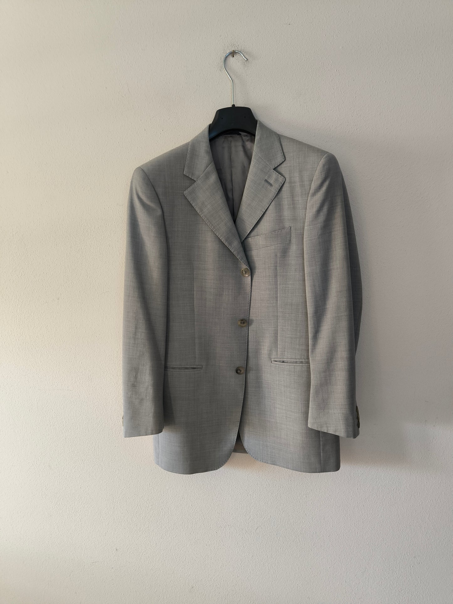 Blazer vintage pura lana grigio tg 44