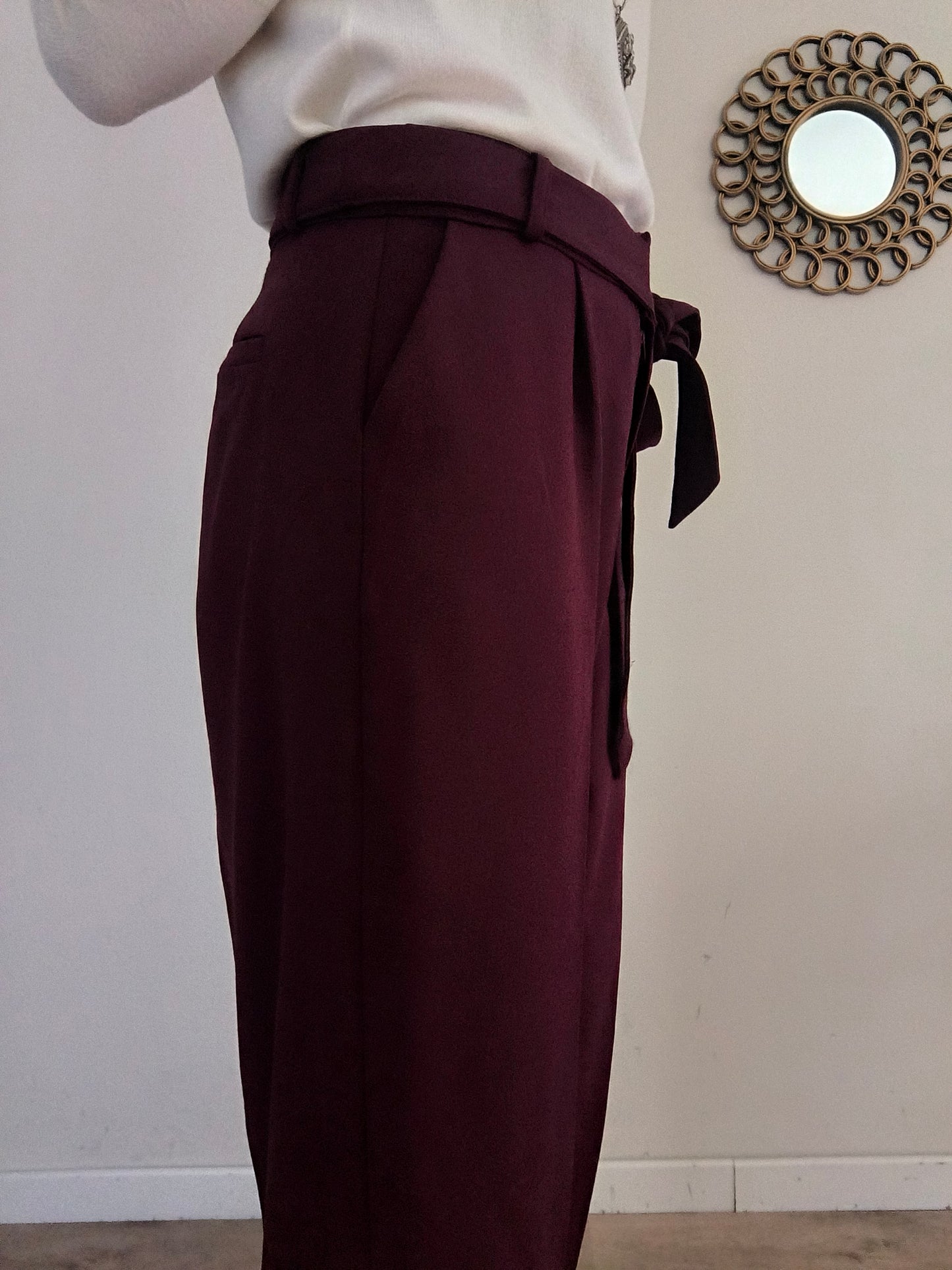 So Allure pantalone borgogna tg M