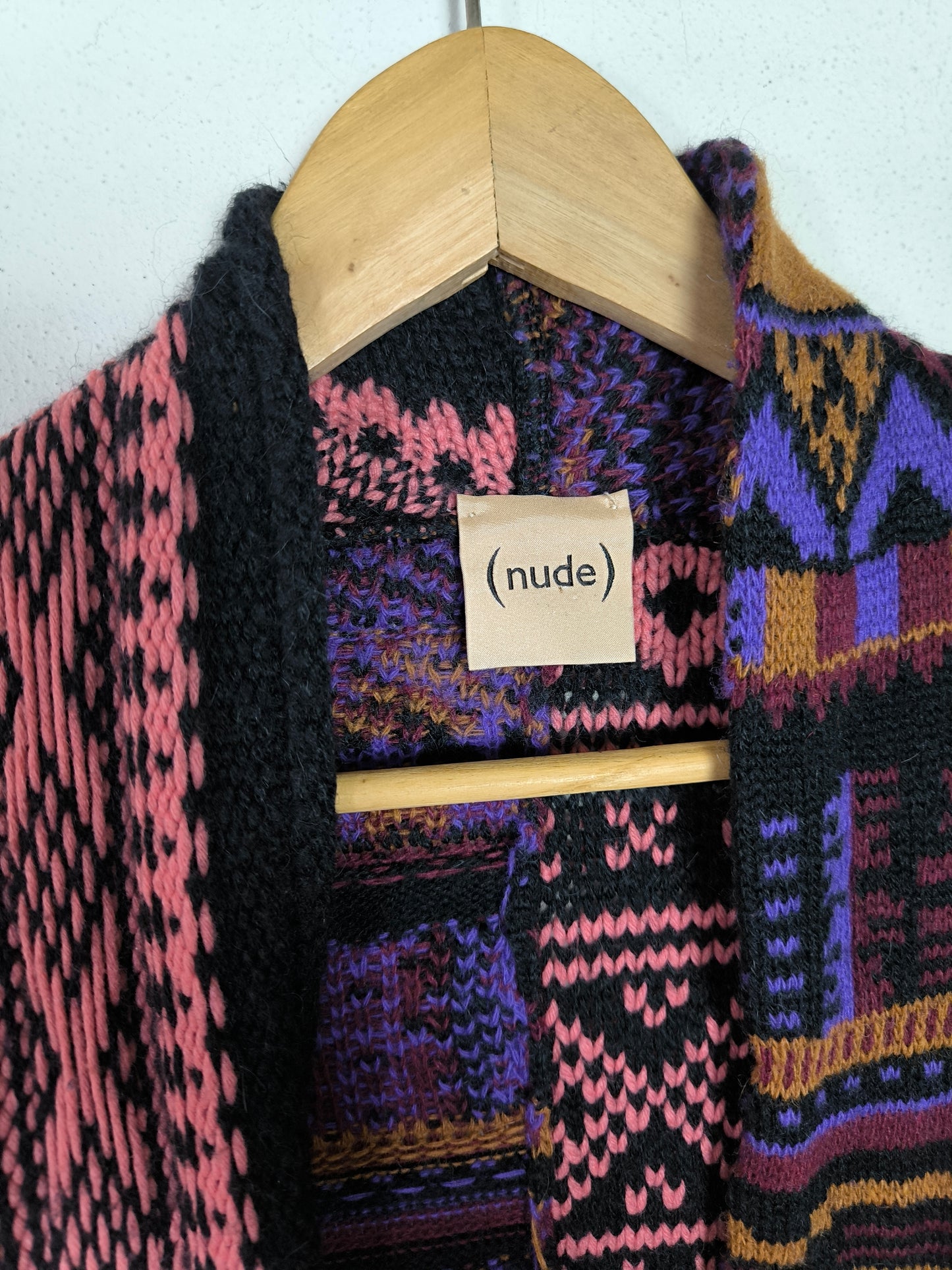 Cappotto in lana ed alpaca etno chic tg U