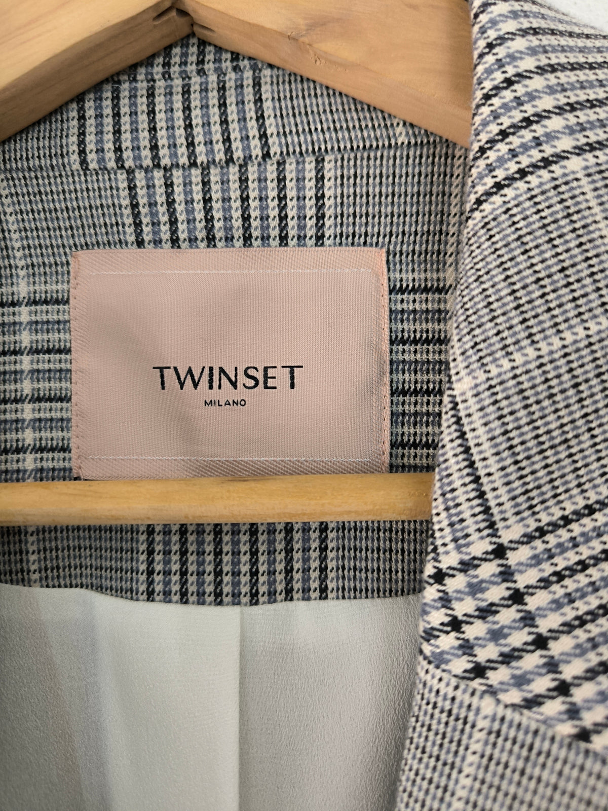Blazer Twin Set principe di Galles e pizzo