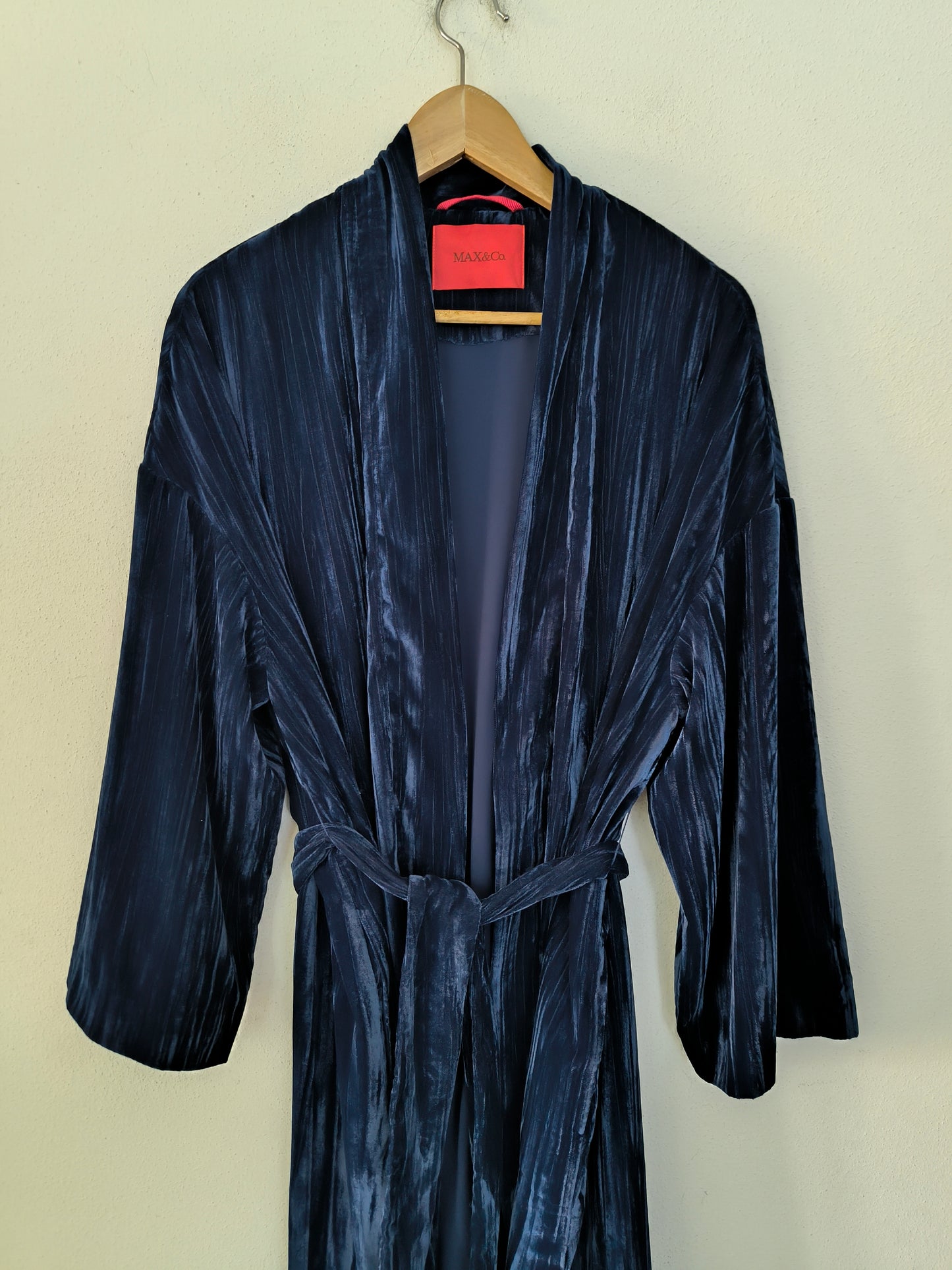 Vestaglia kimono in velluto blu Max &co
