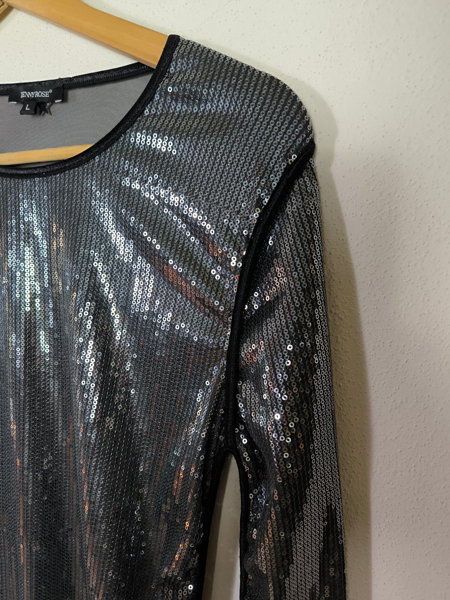 Abito Stretch Denny Rose in paillettes tg L
