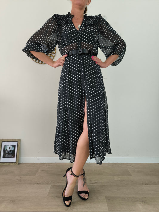 Zara Abito Polka Dots nero