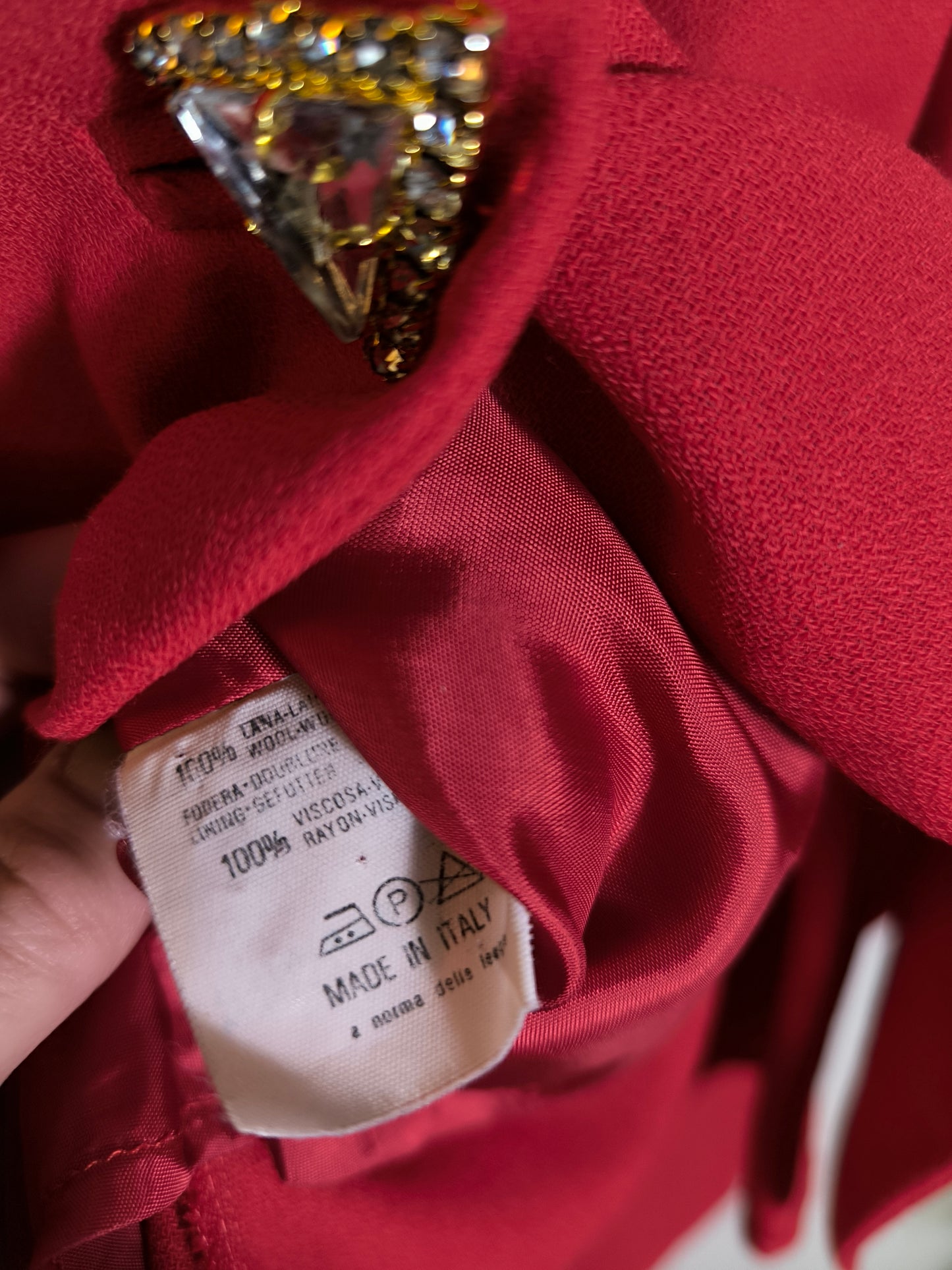 Blazer Marina Babini rosso tg 42