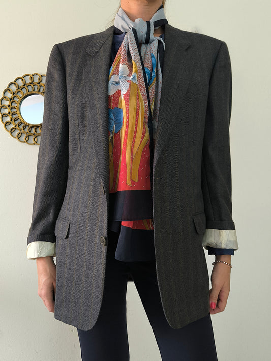Blazer Corneliani pura lana grigio