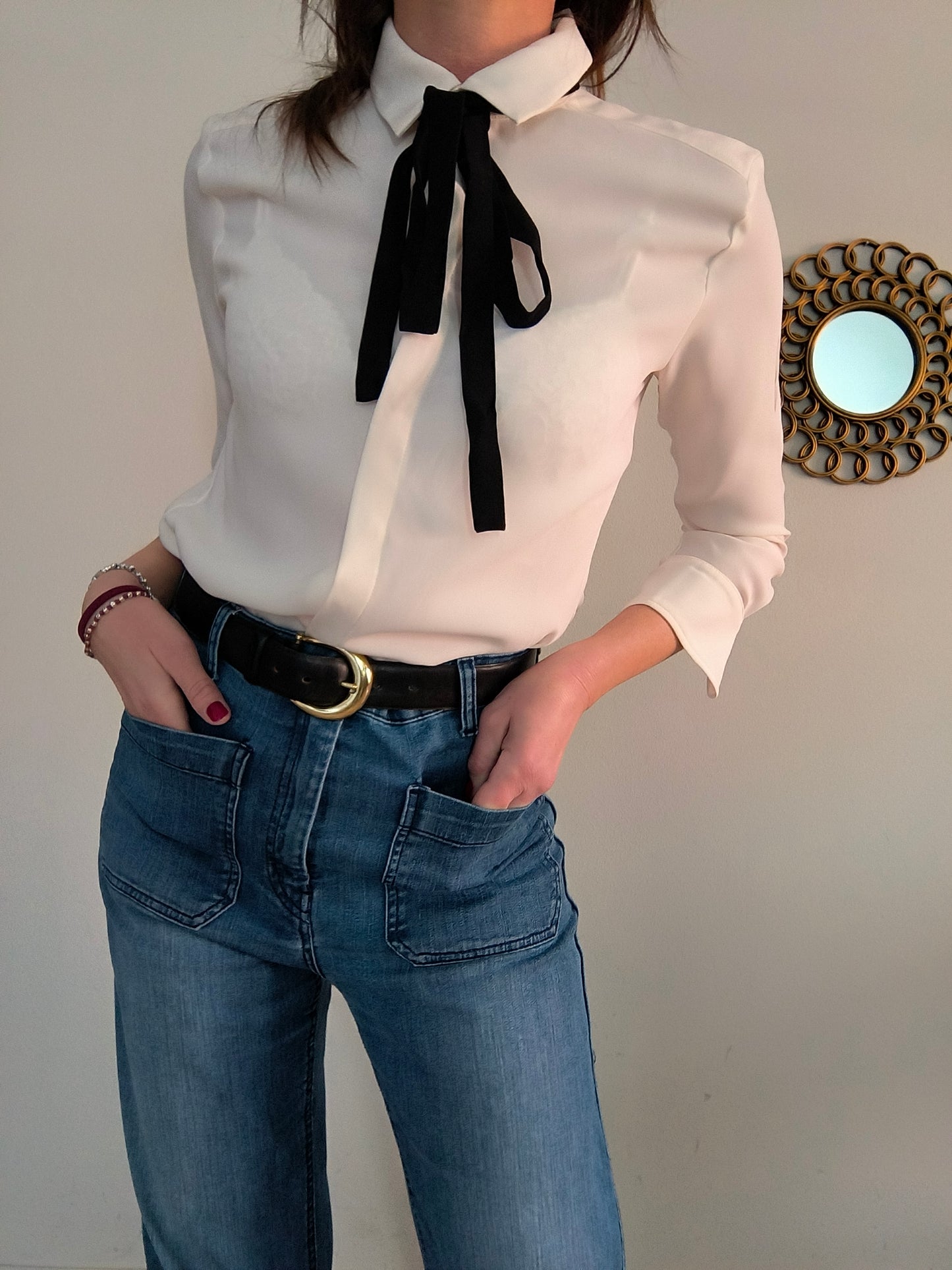 SportMax camicetta panna