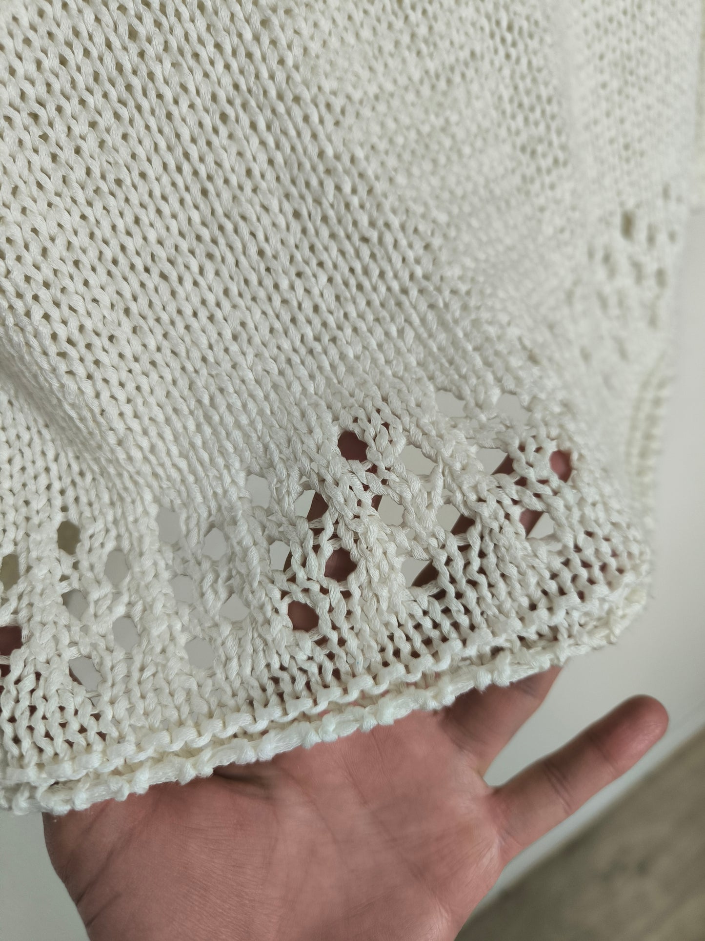 Maglioncino in cotone bianco tg M/L