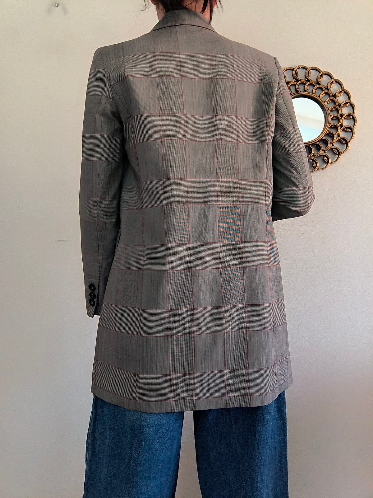 Blazer doppiopetto in Principe di Galles Max Mara