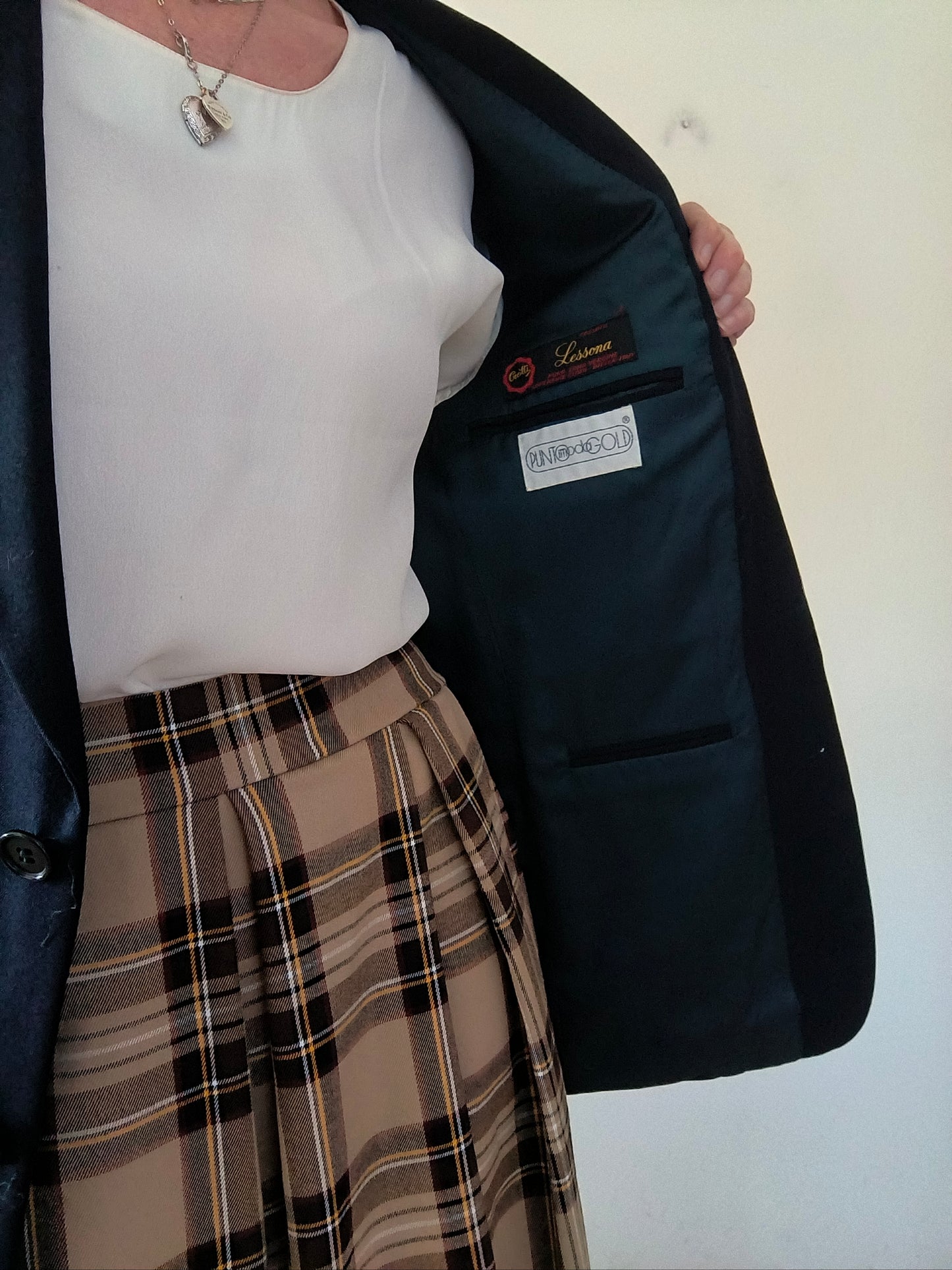 Blazer blu notte pura lana di Lessona tg 46