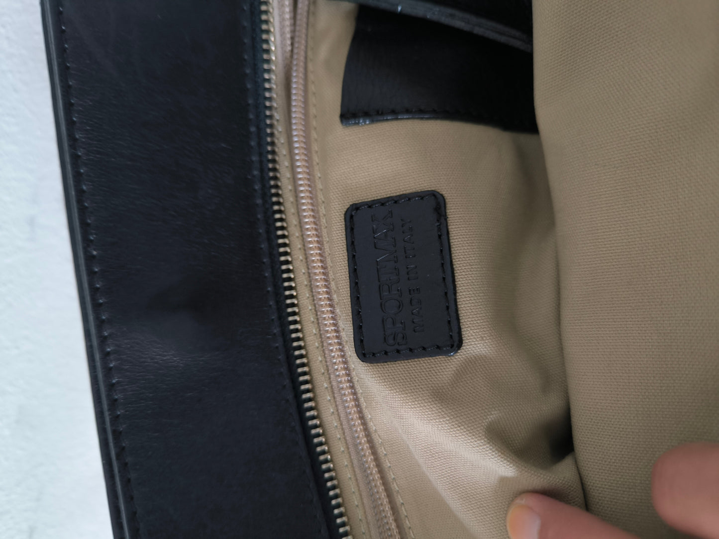 Borsa Sportmax Max Mara in pelle nera