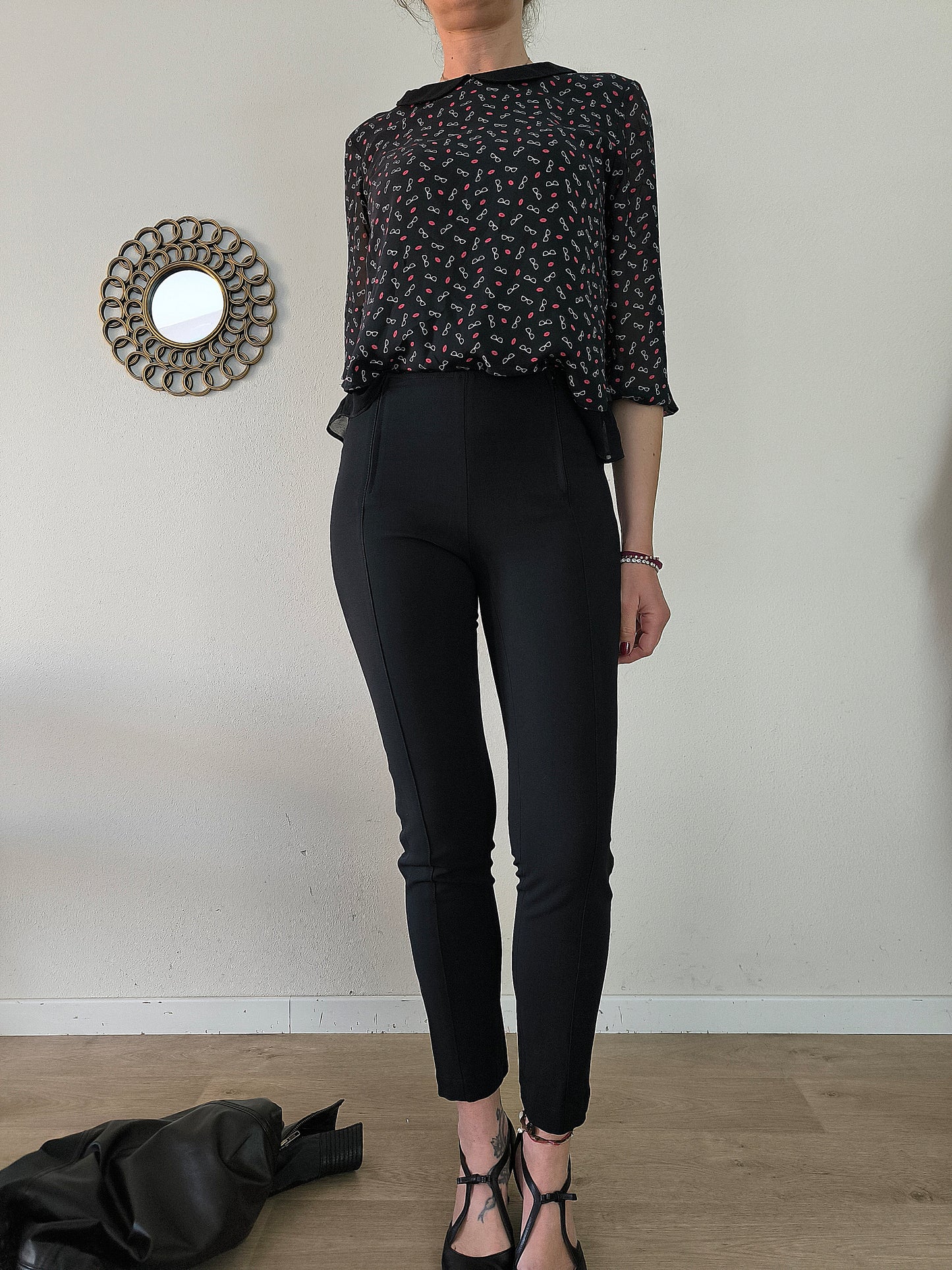 Pantalone SportMax nero tg 42