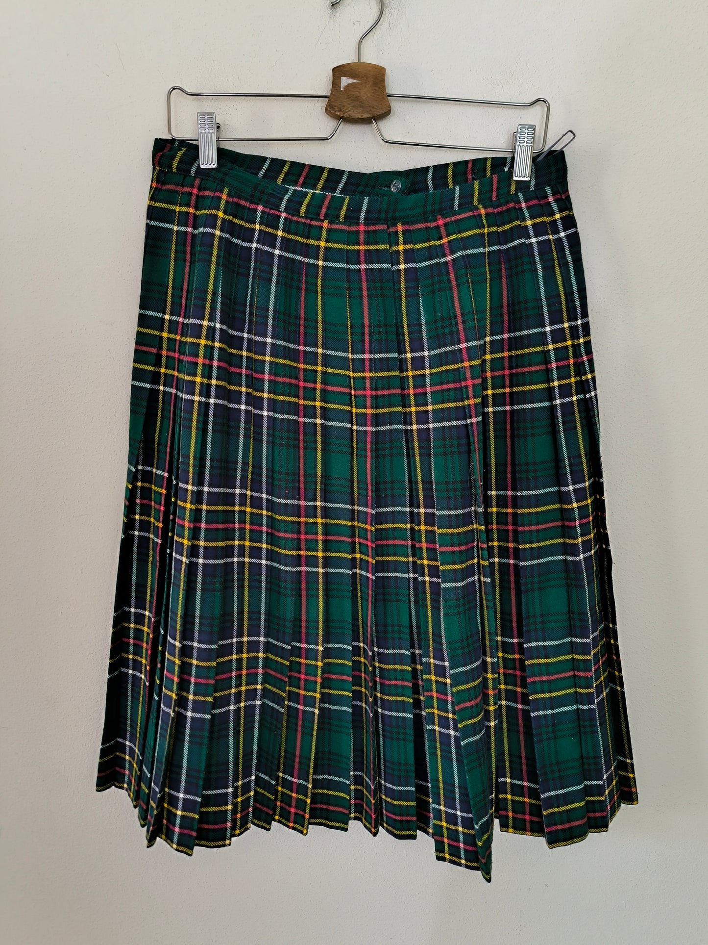 Gonna tartan verde