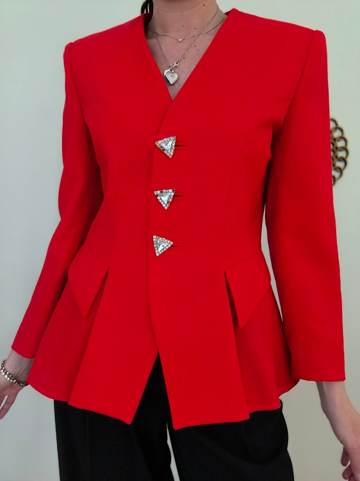 Blazer Marina Babini rosso tg 42