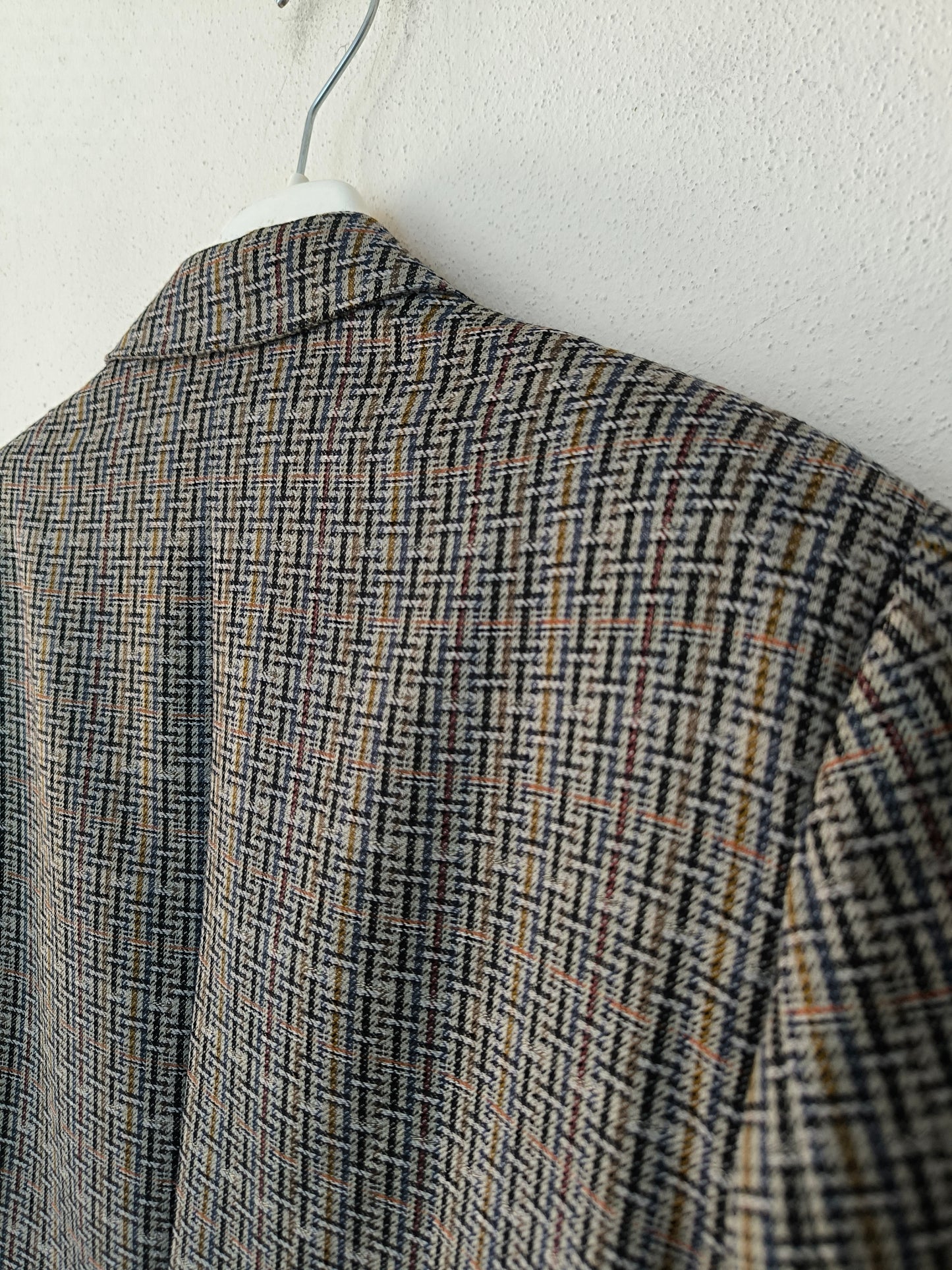 Blazer Lebole fantasia tetris su base grigia