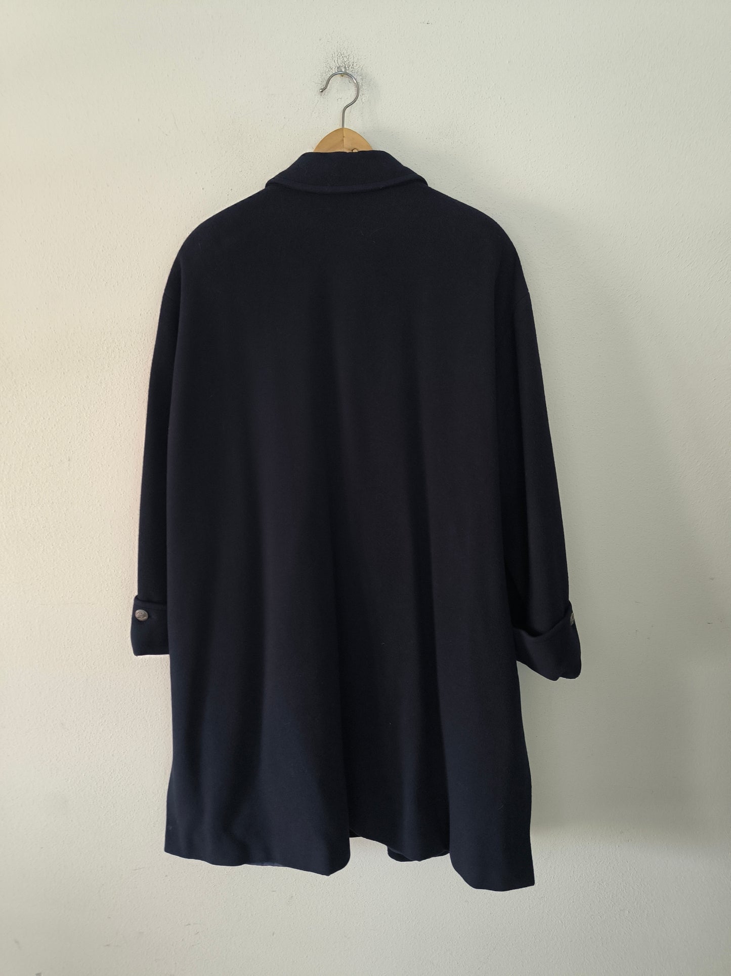 Cappotto Alessandra Alpi blu in lana e cashmere