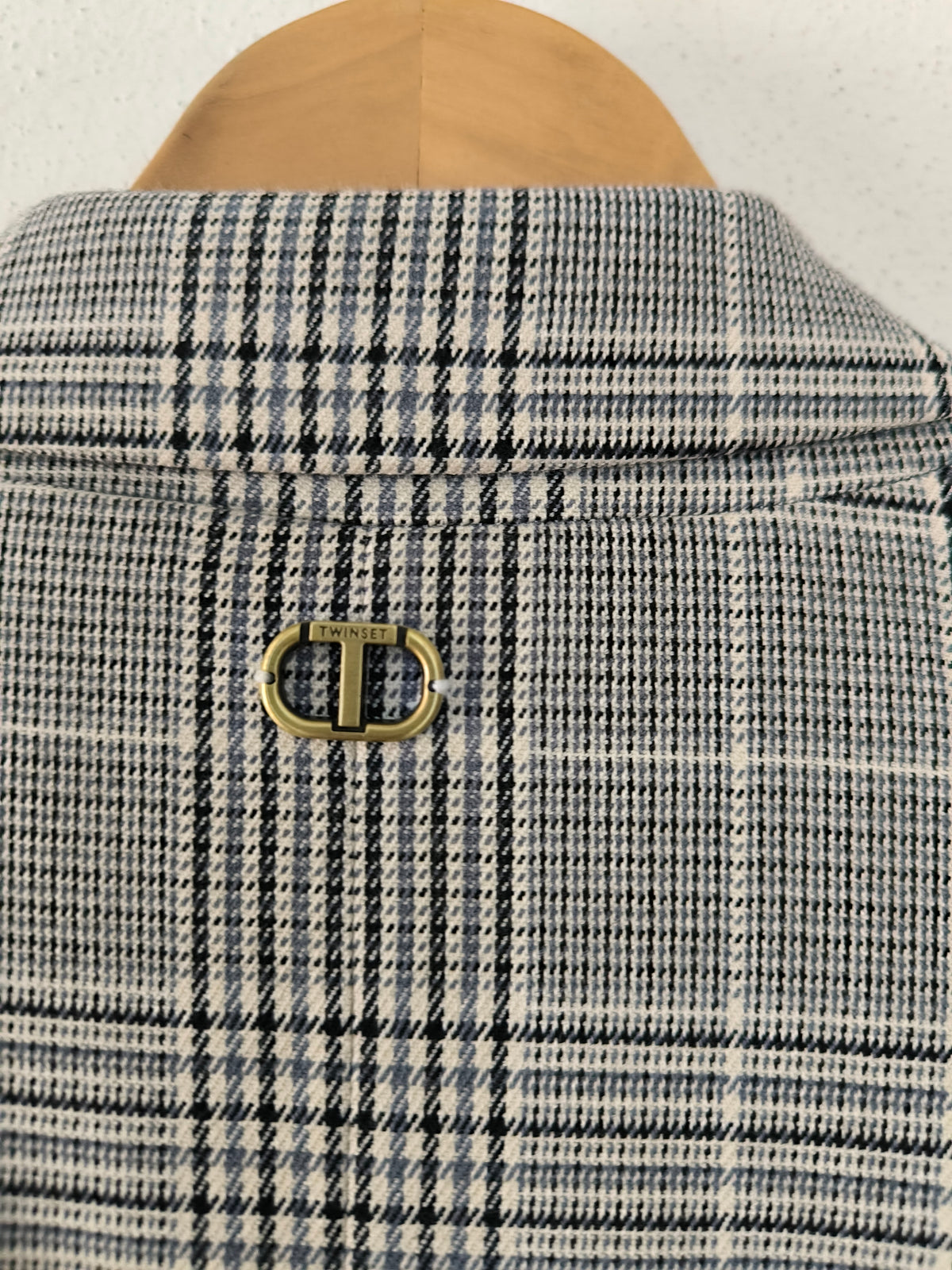 Blazer Twin Set principe di Galles e pizzo