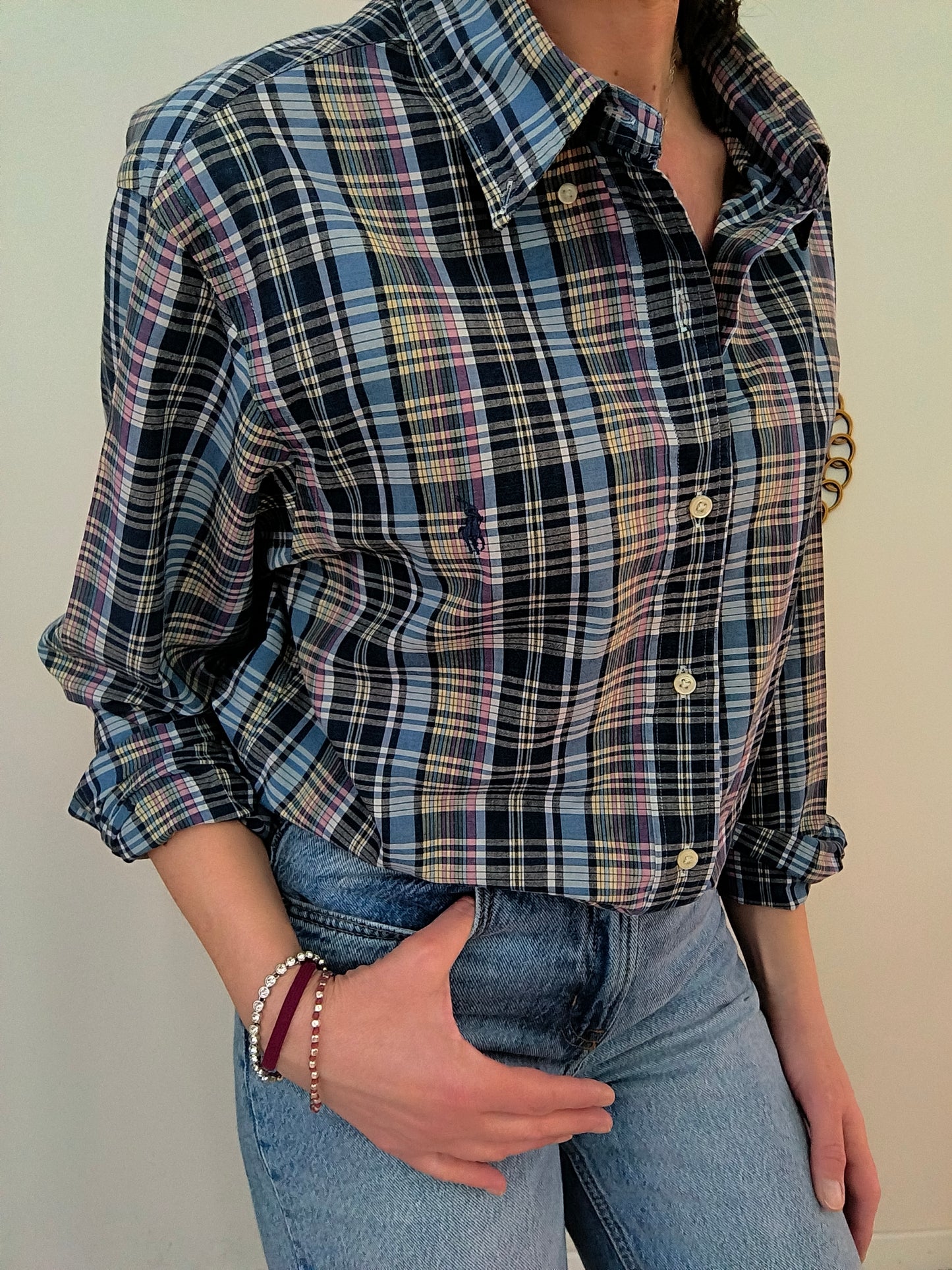 Camicia check Polo Ralph Lauren azzurra
