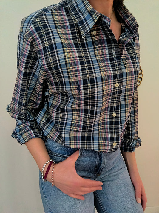 Camicia check Polo Ralph Lauren azzurra