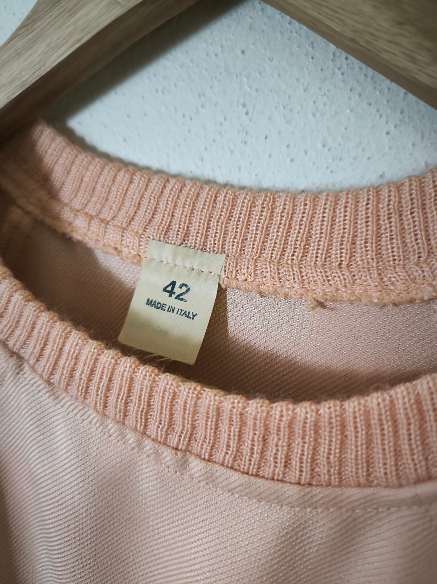 Abito vintage a quadri rosa tg 42