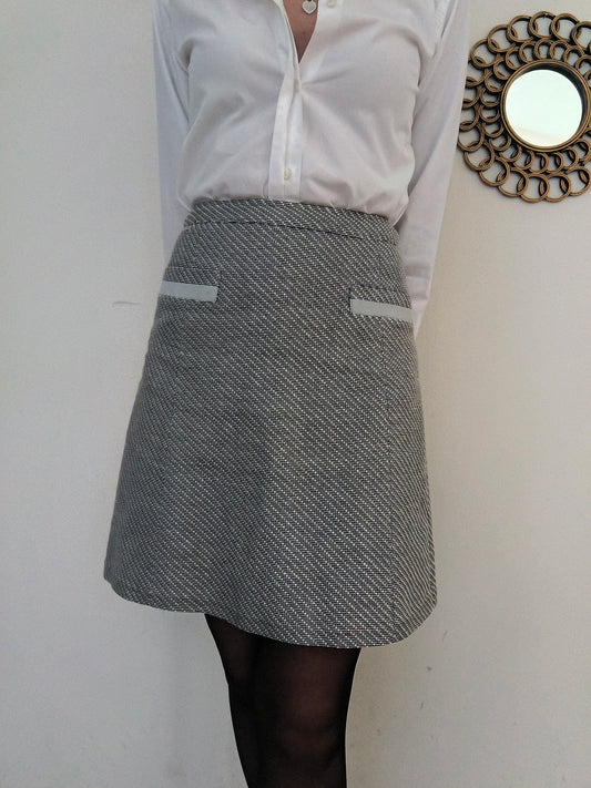 Gonna Max &co grigio argento