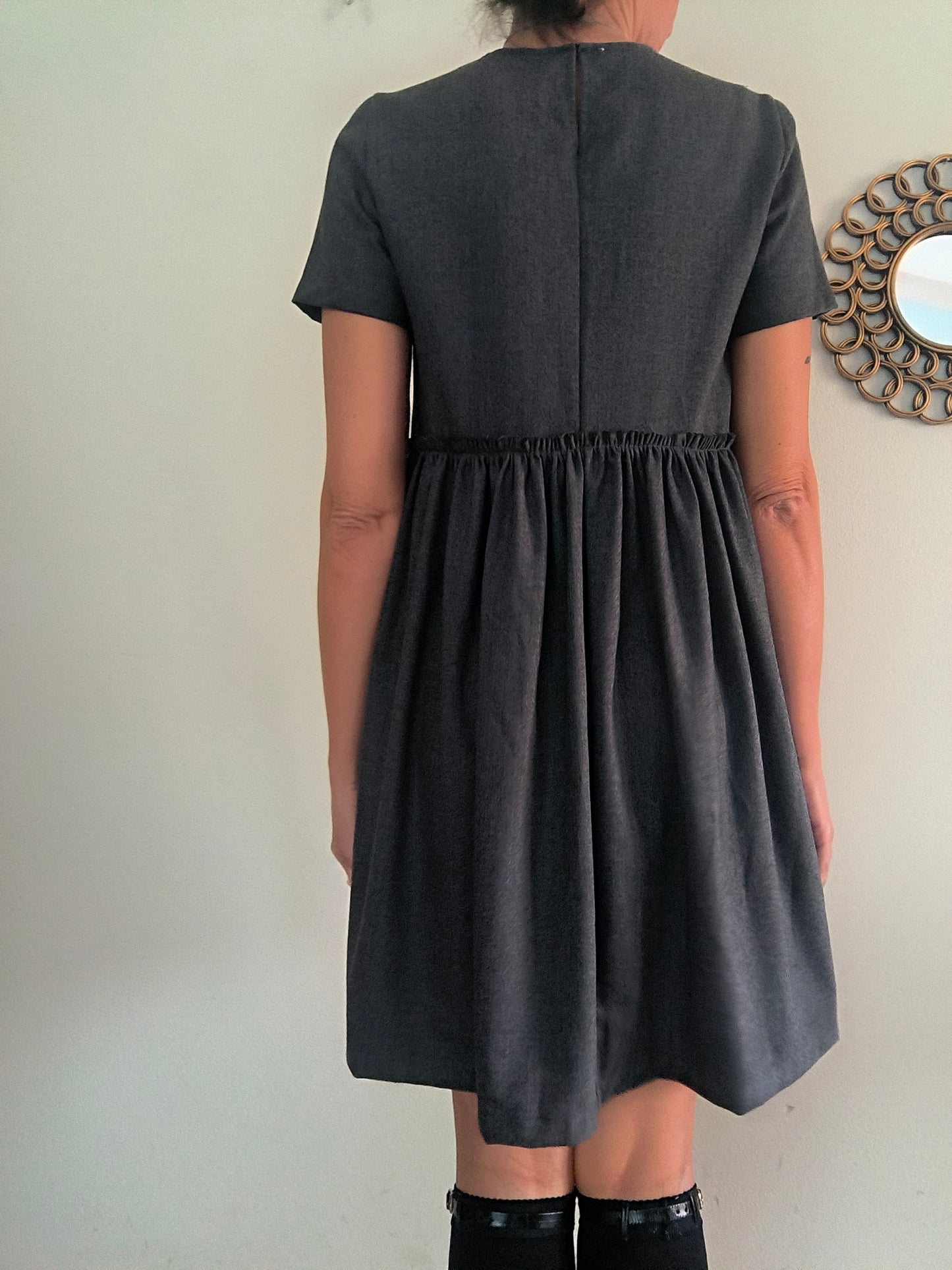 Doll's dress Semicouture 1 in misto lana grigio