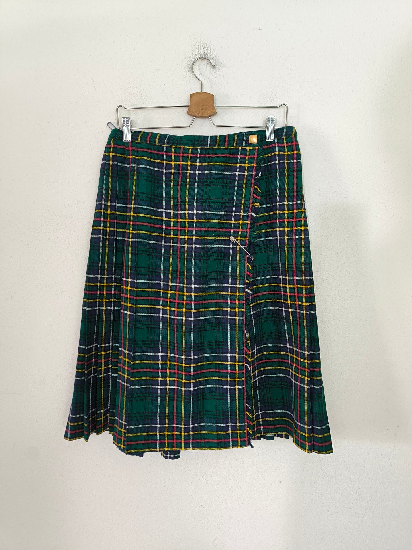 Gonna tartan verde