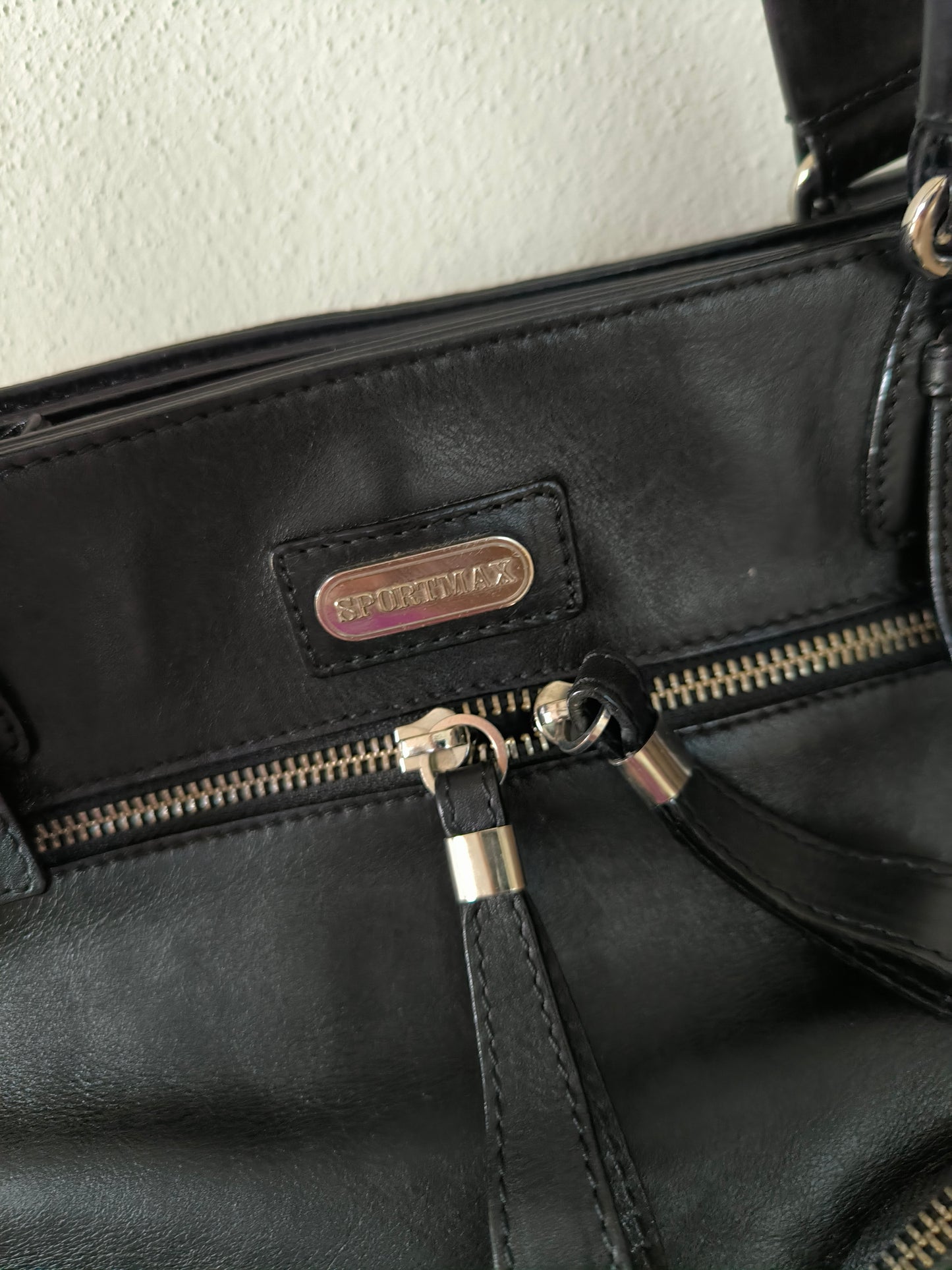 Borsa Sportmax Max Mara in pelle nera