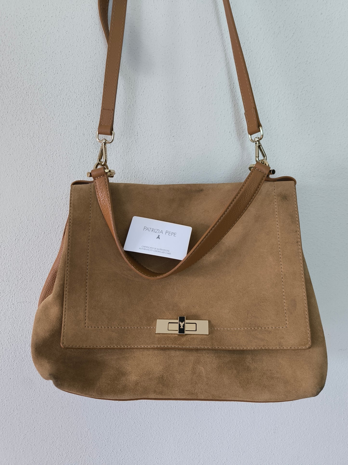 Borsa in suede e pelle Patrizia Pepe