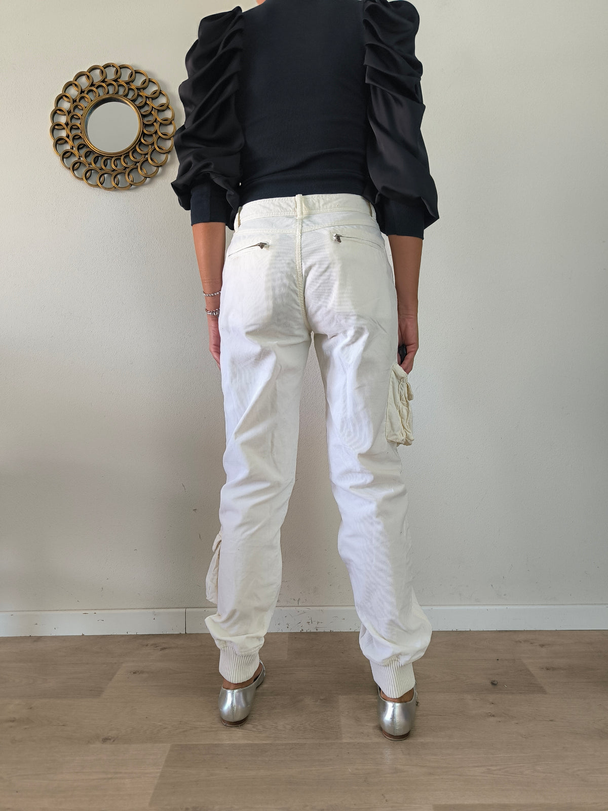 Pantalone panna Polo Ralph Lauren in velluto a coste