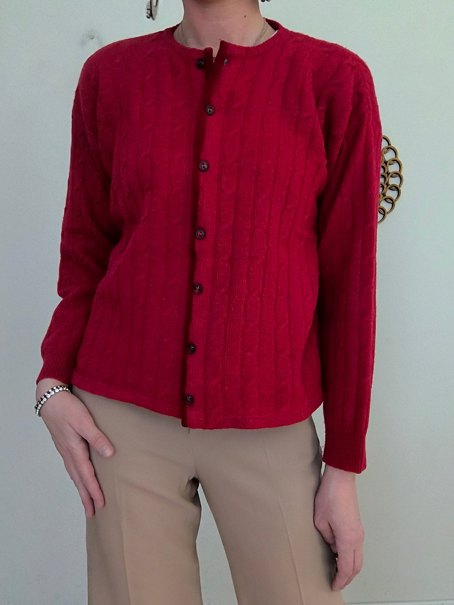 Cardigan Les Copains magenta