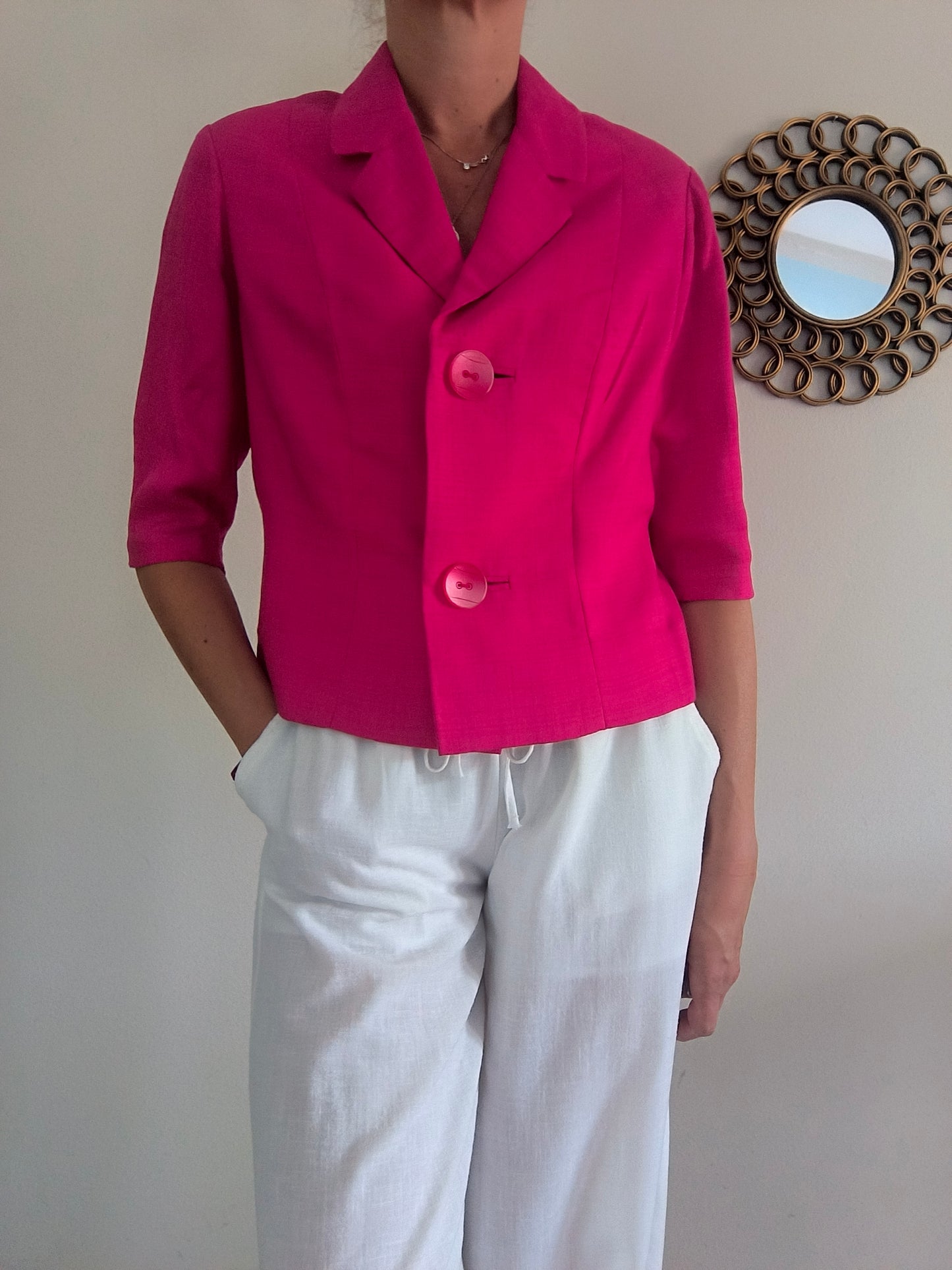 Blazer anni 60 fucsia