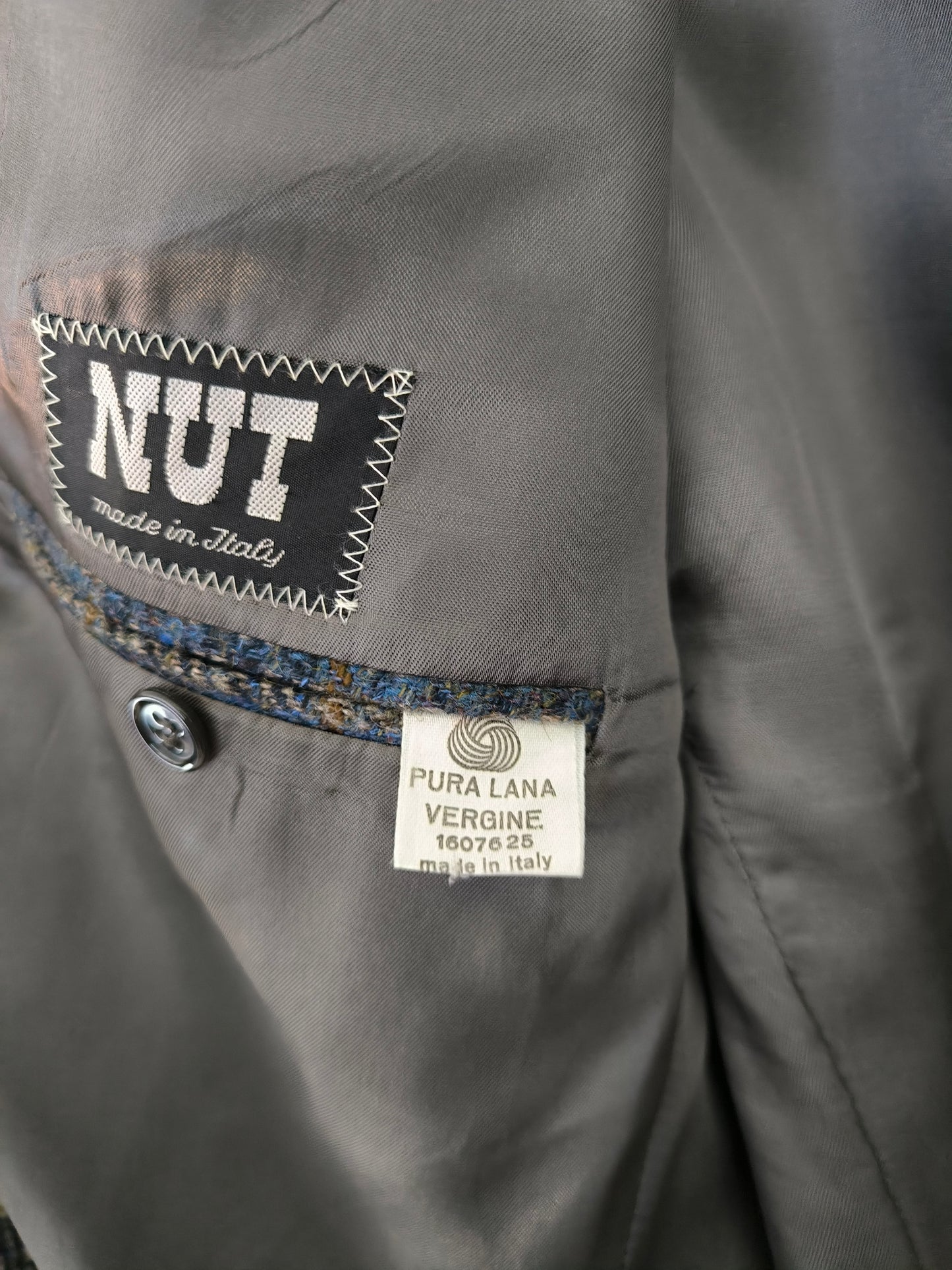 Blazer in tweed pura lana