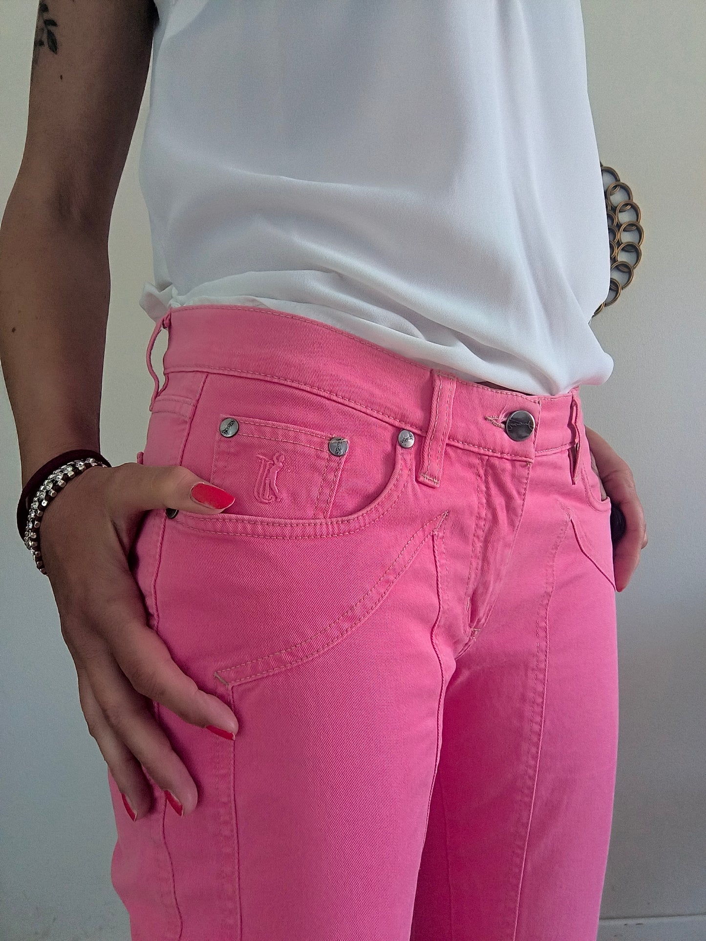 Jeckerson pantalone rosa