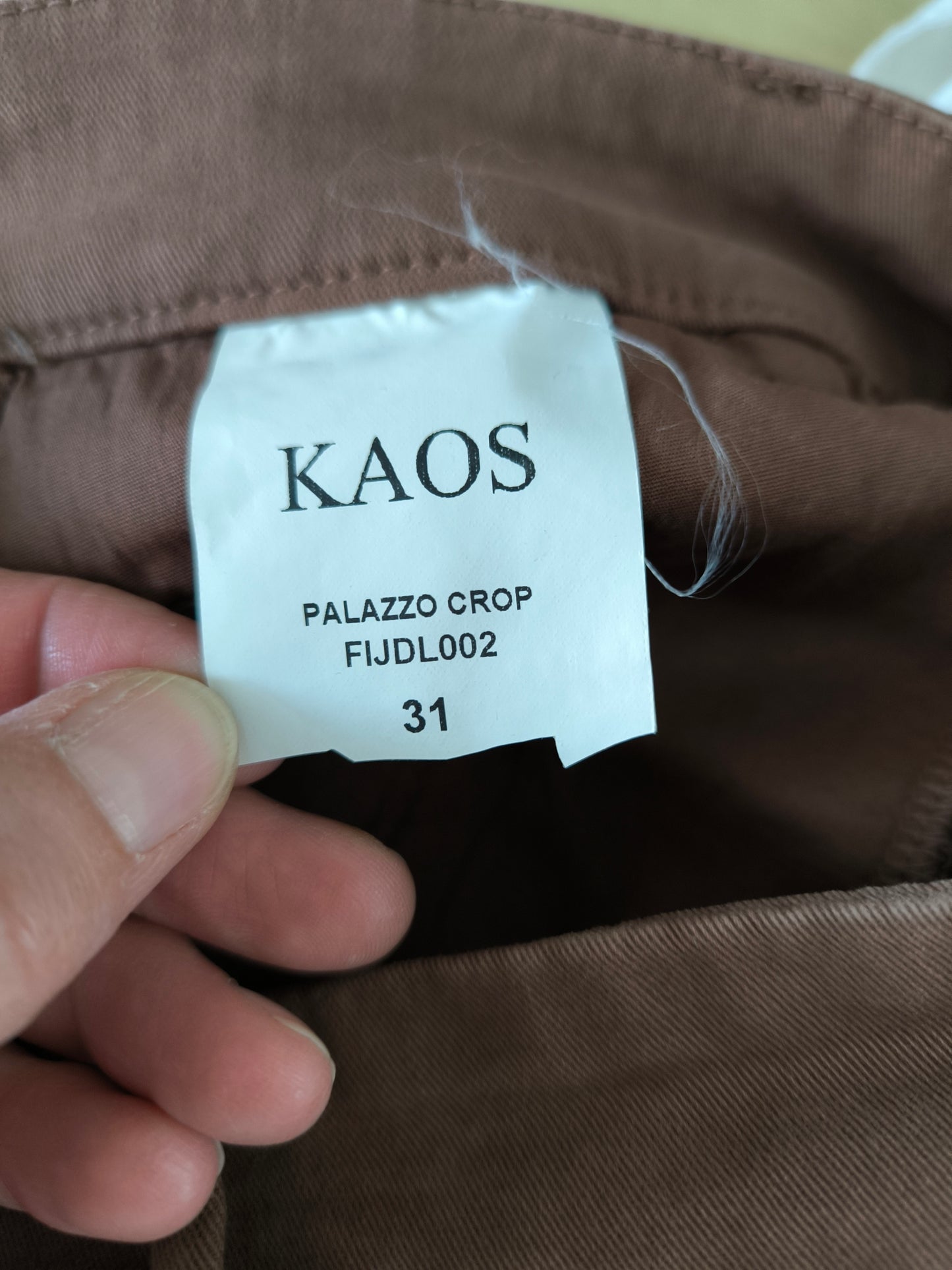 Pantalone palazzo cropped Kaos