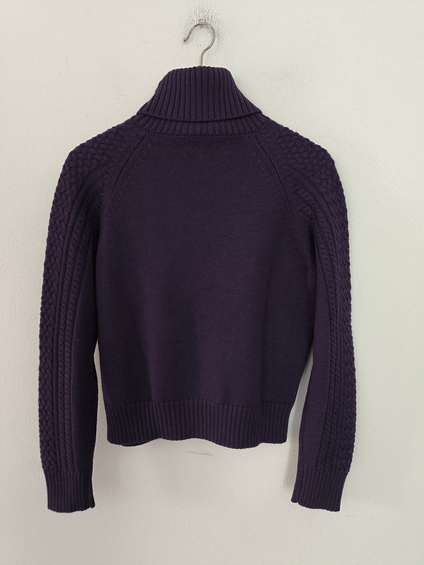 Maglione dolcevita pura lana merino tg M